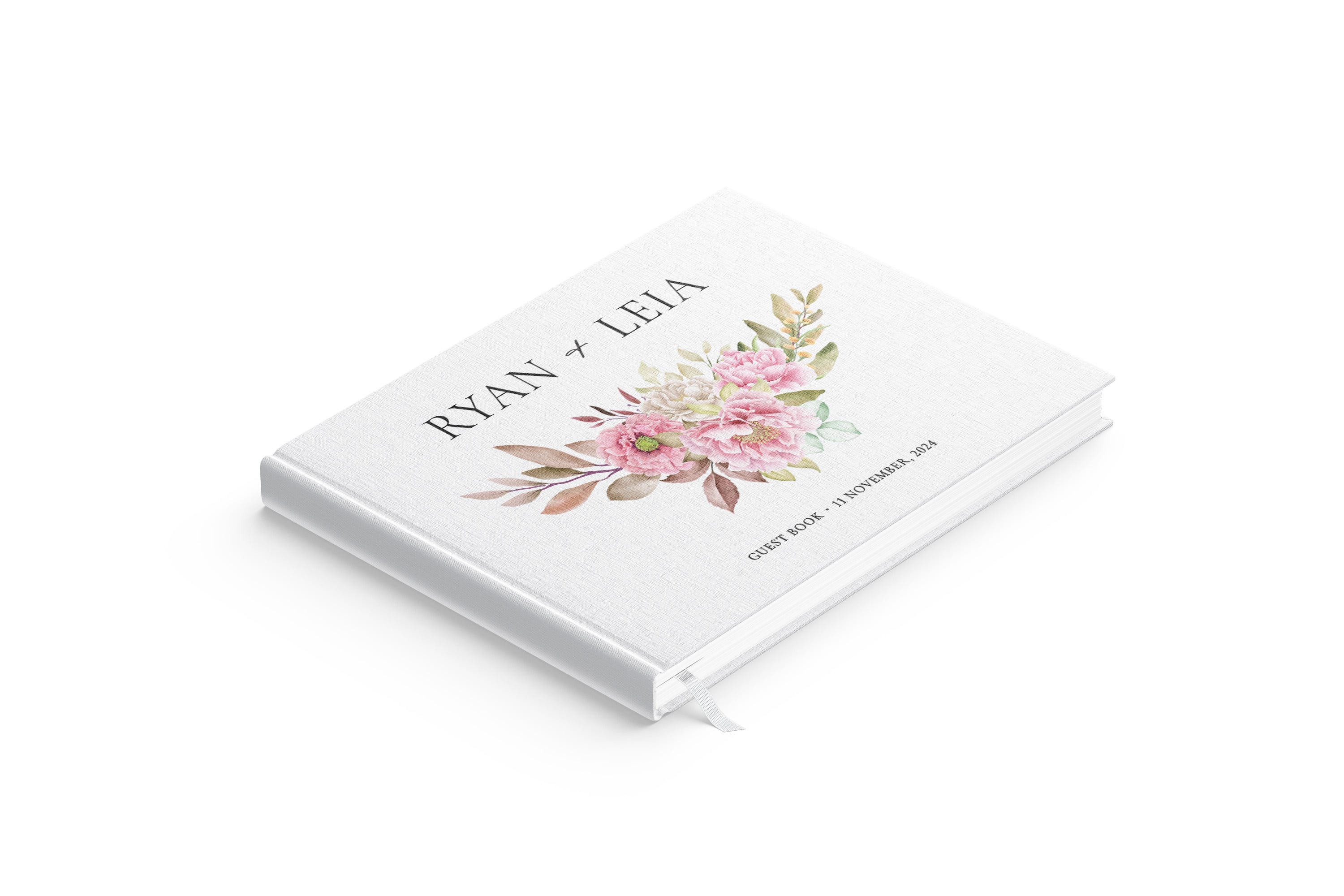 Blush Florals | Wedding Guest Book