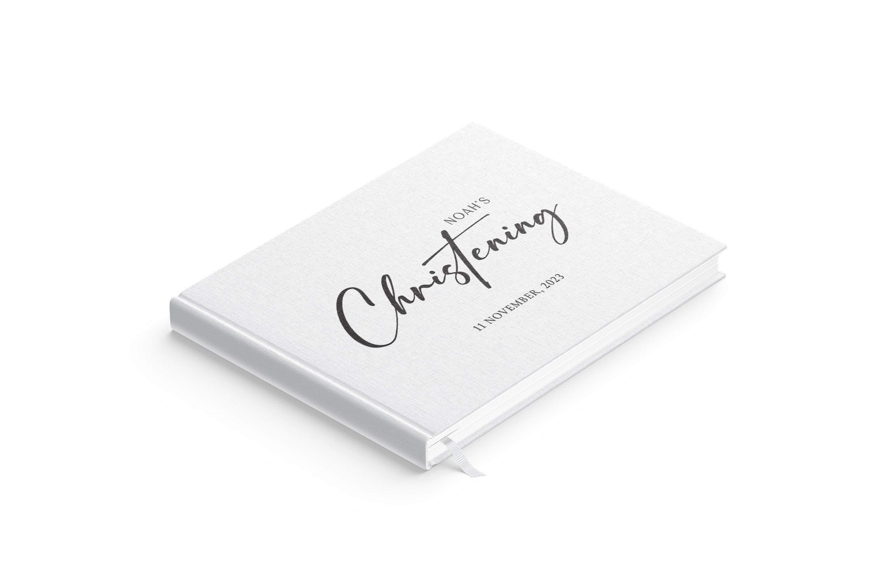 Modern Script | Baptism Guest Book