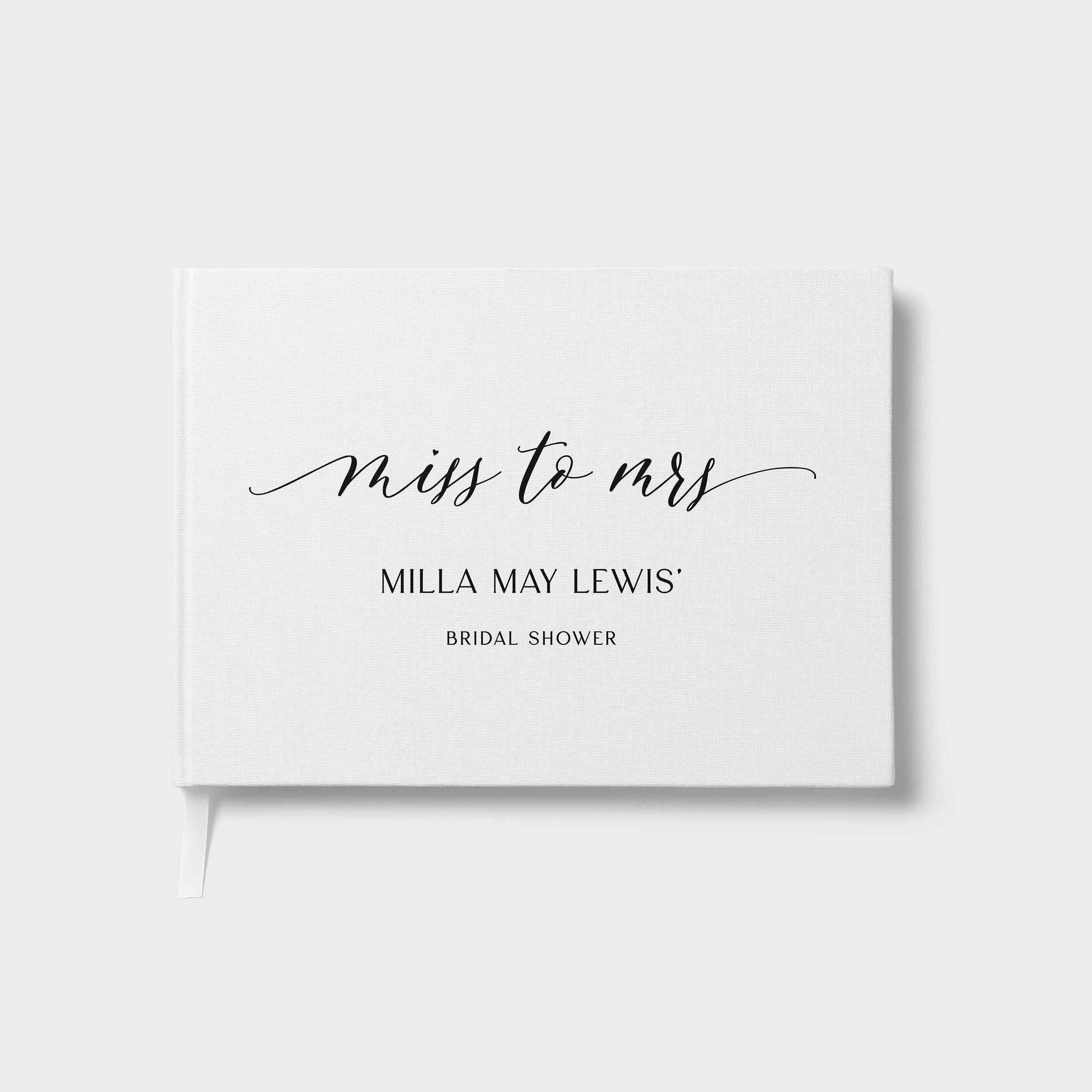 Miss to Mrs | Bridal Shower Guest Book