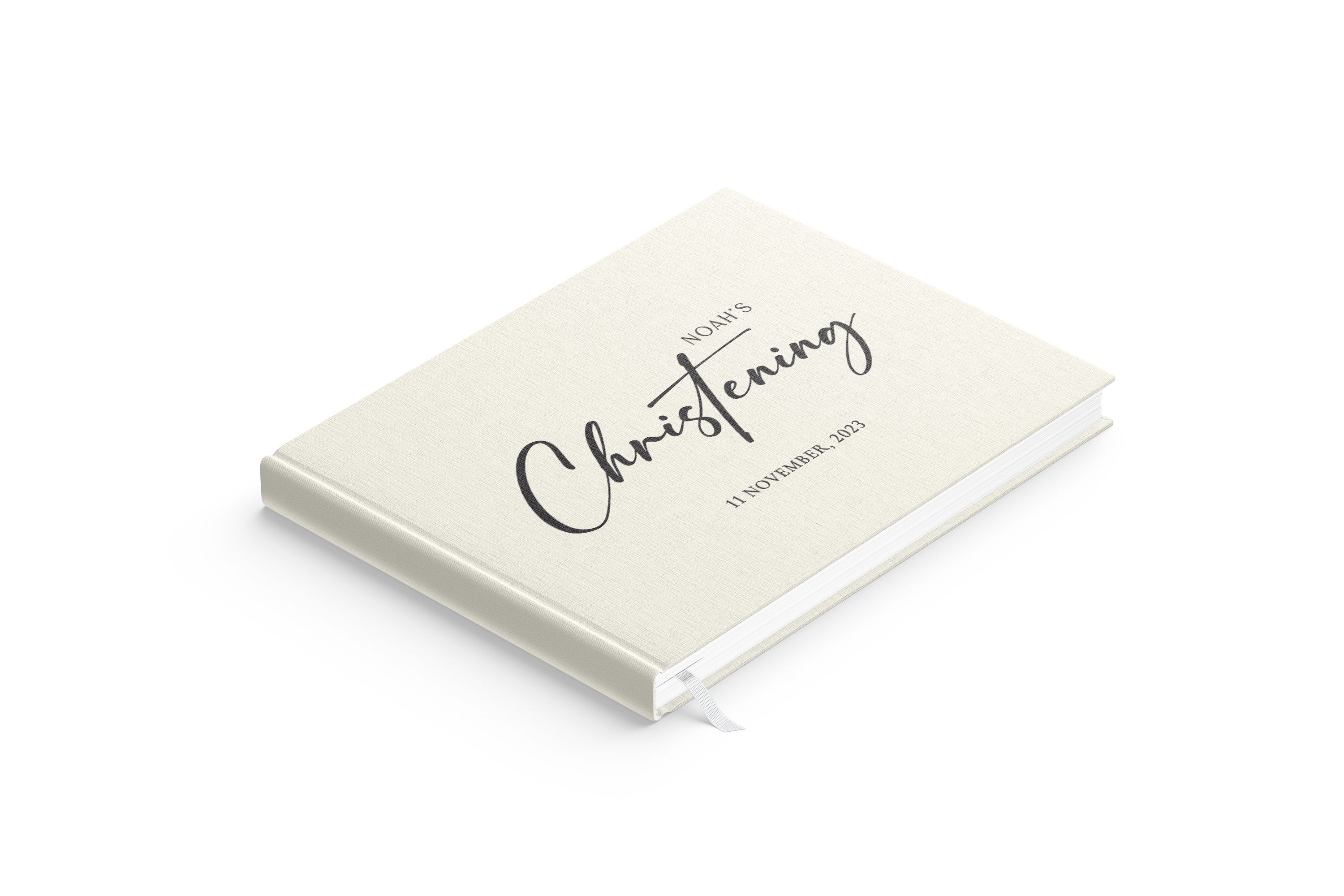 Modern Script | Baptism Guest Book