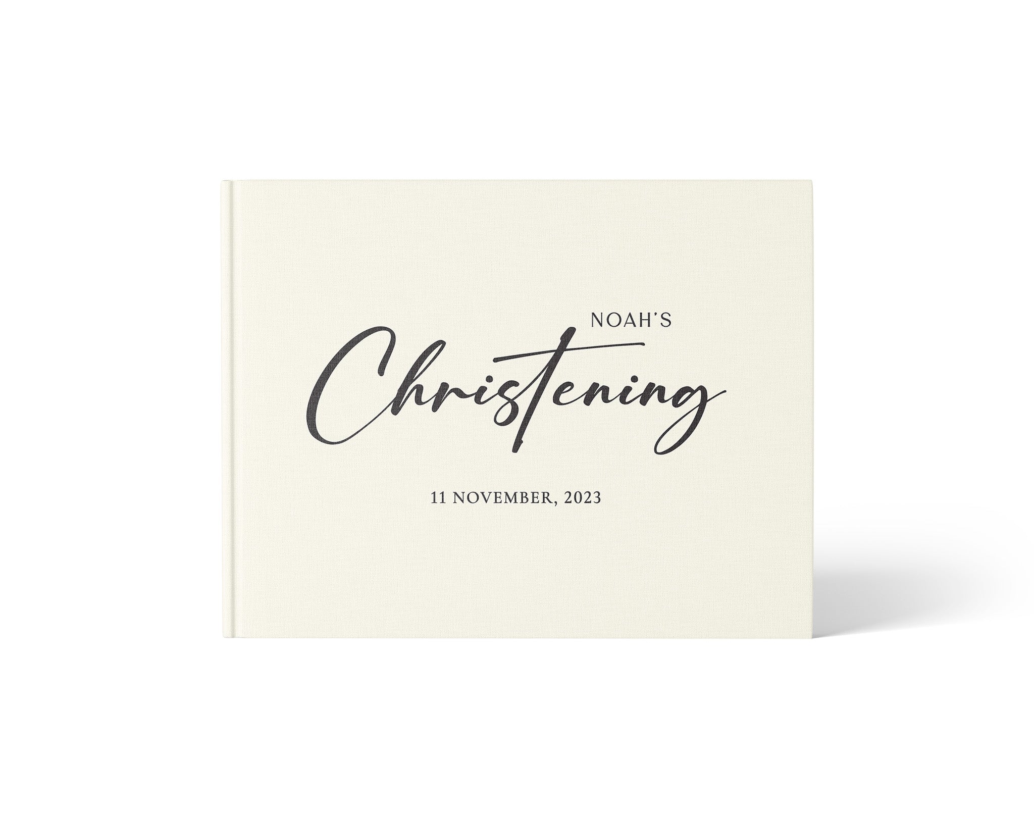 Modern Script | Baptism Guest Book