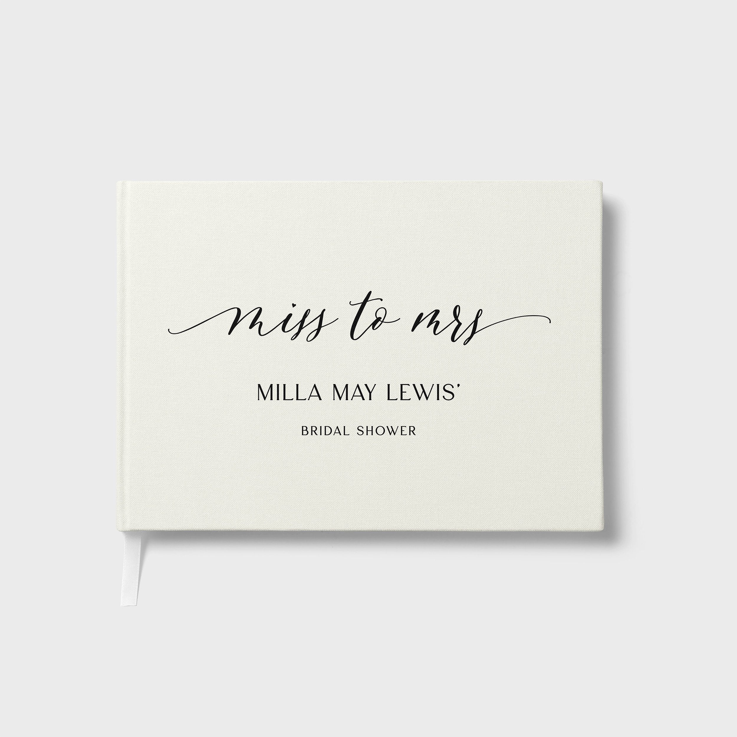 Miss to Mrs | Bridal Shower Guest Book