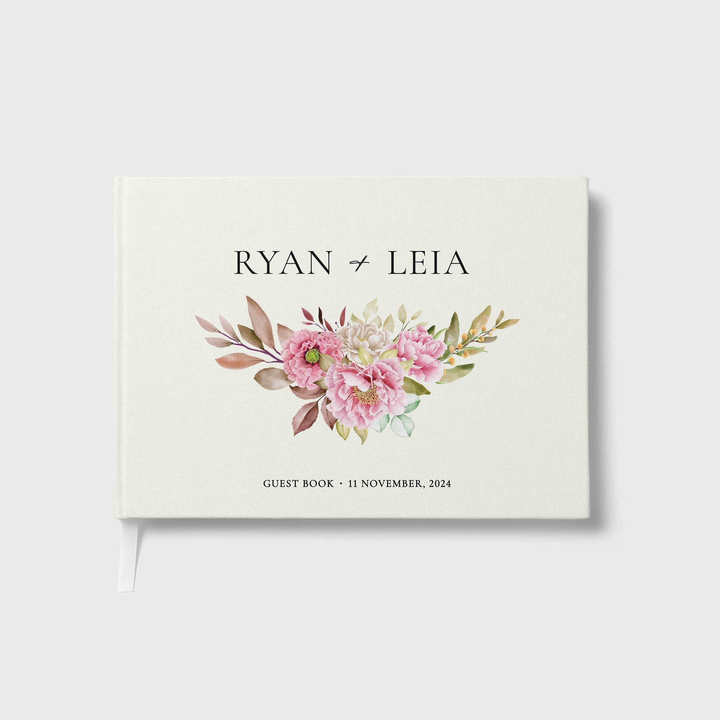 Blush Florals | Wedding Guest Book