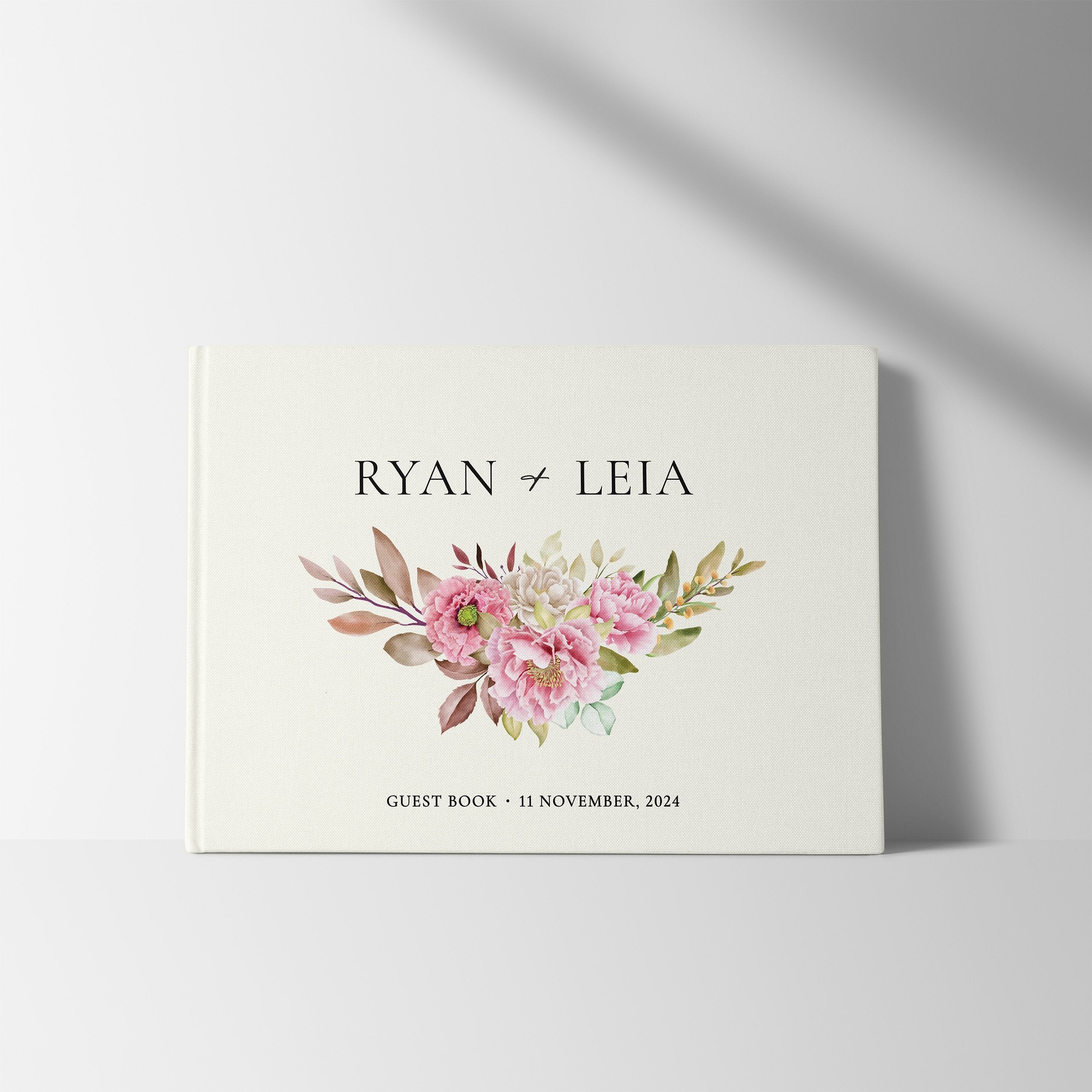 Blush Florals | Wedding Guest Book