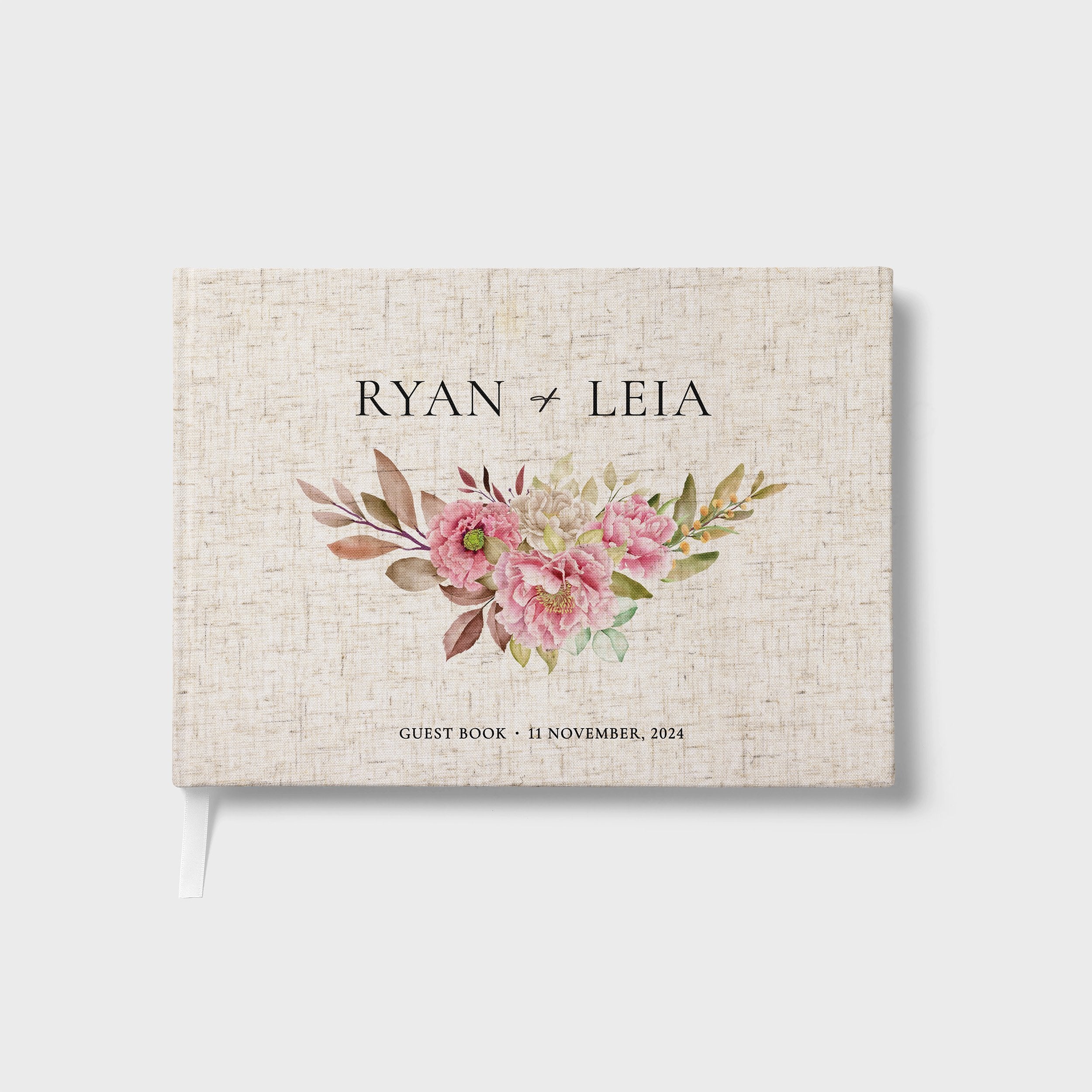 Blush Florals | Wedding Guest Book