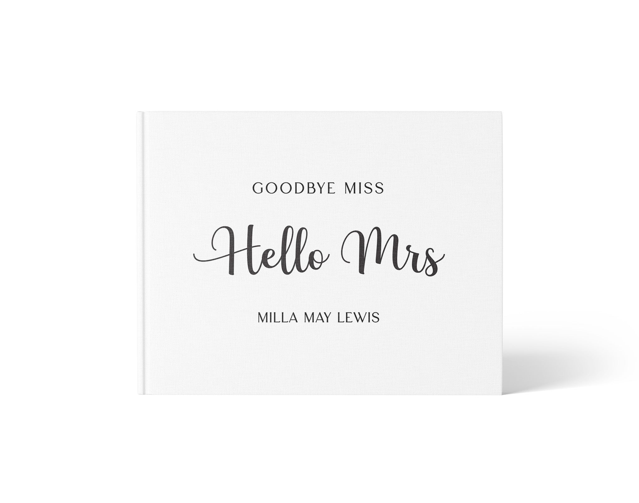 Hello Mrs | Bridal Shower Guest Book