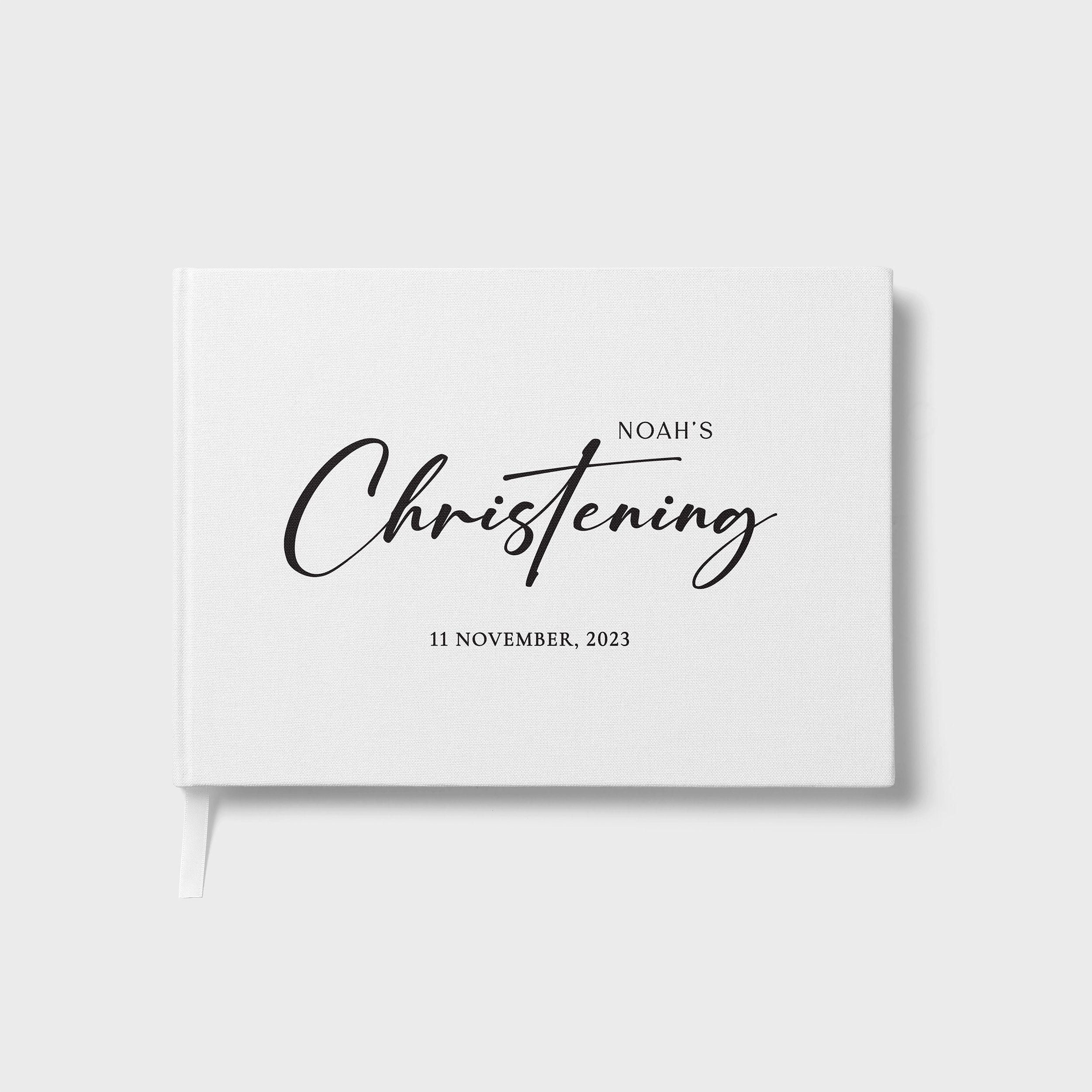 Modern Script | Baptism Guest Book
