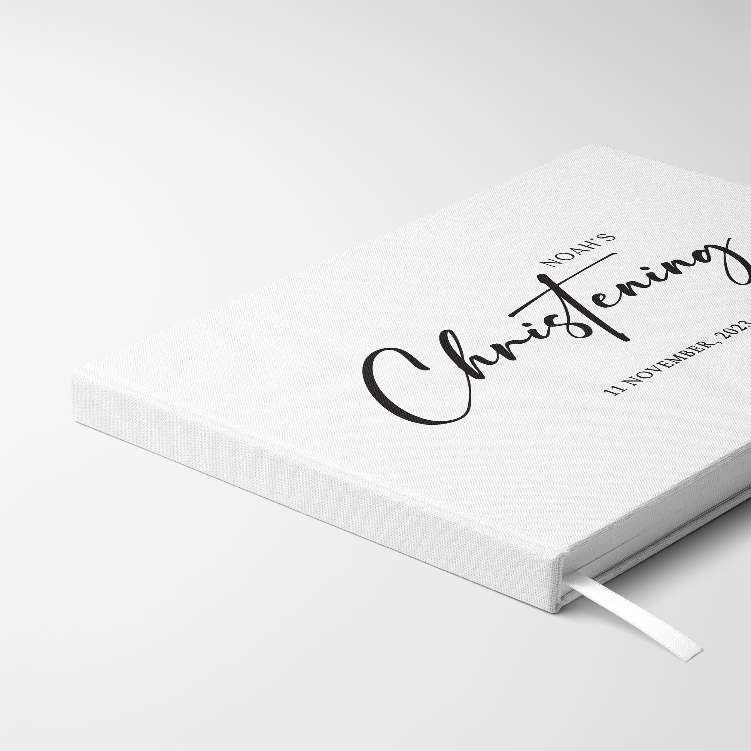Modern Script | Baptism Guest Book