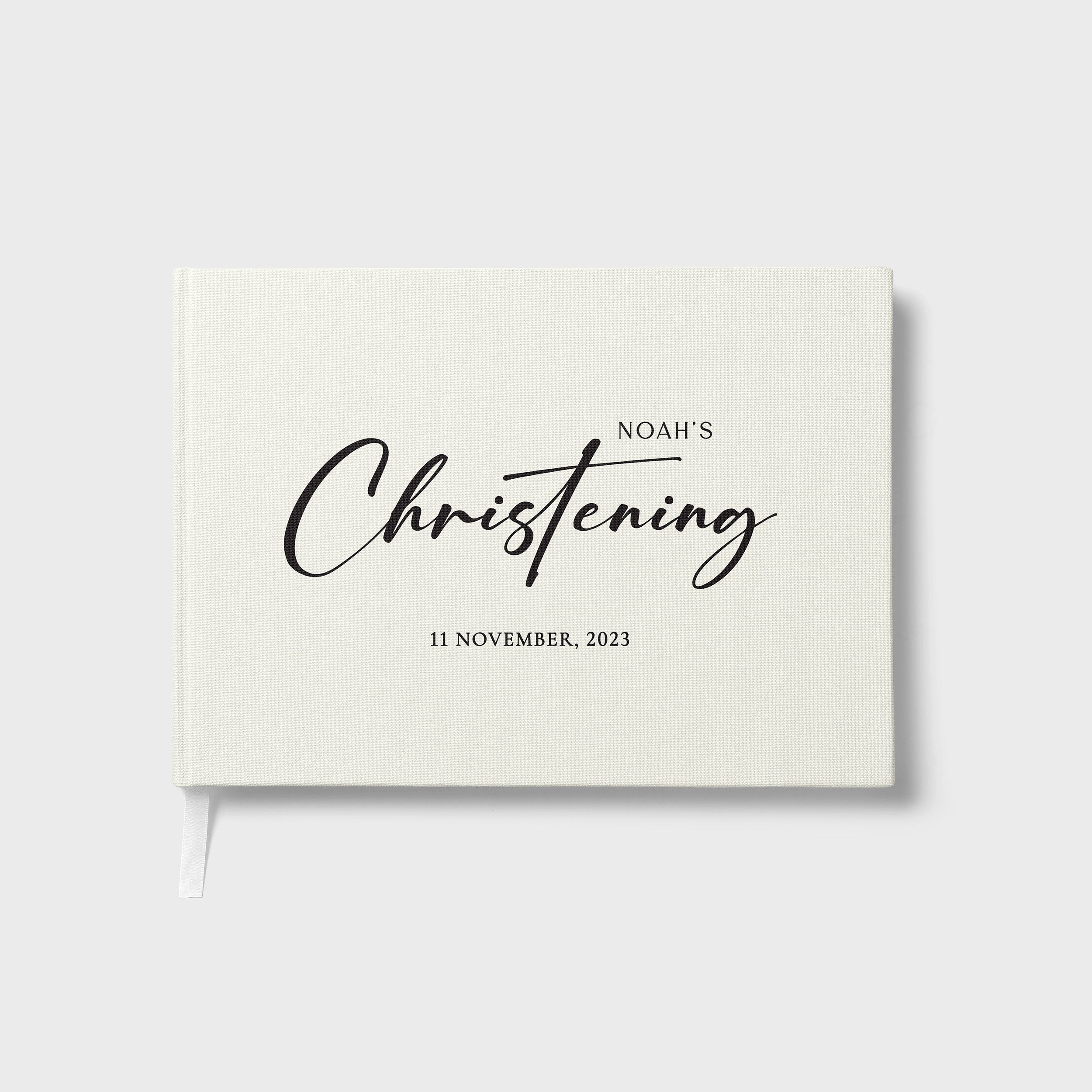 Modern Script | Baptism Guest Book