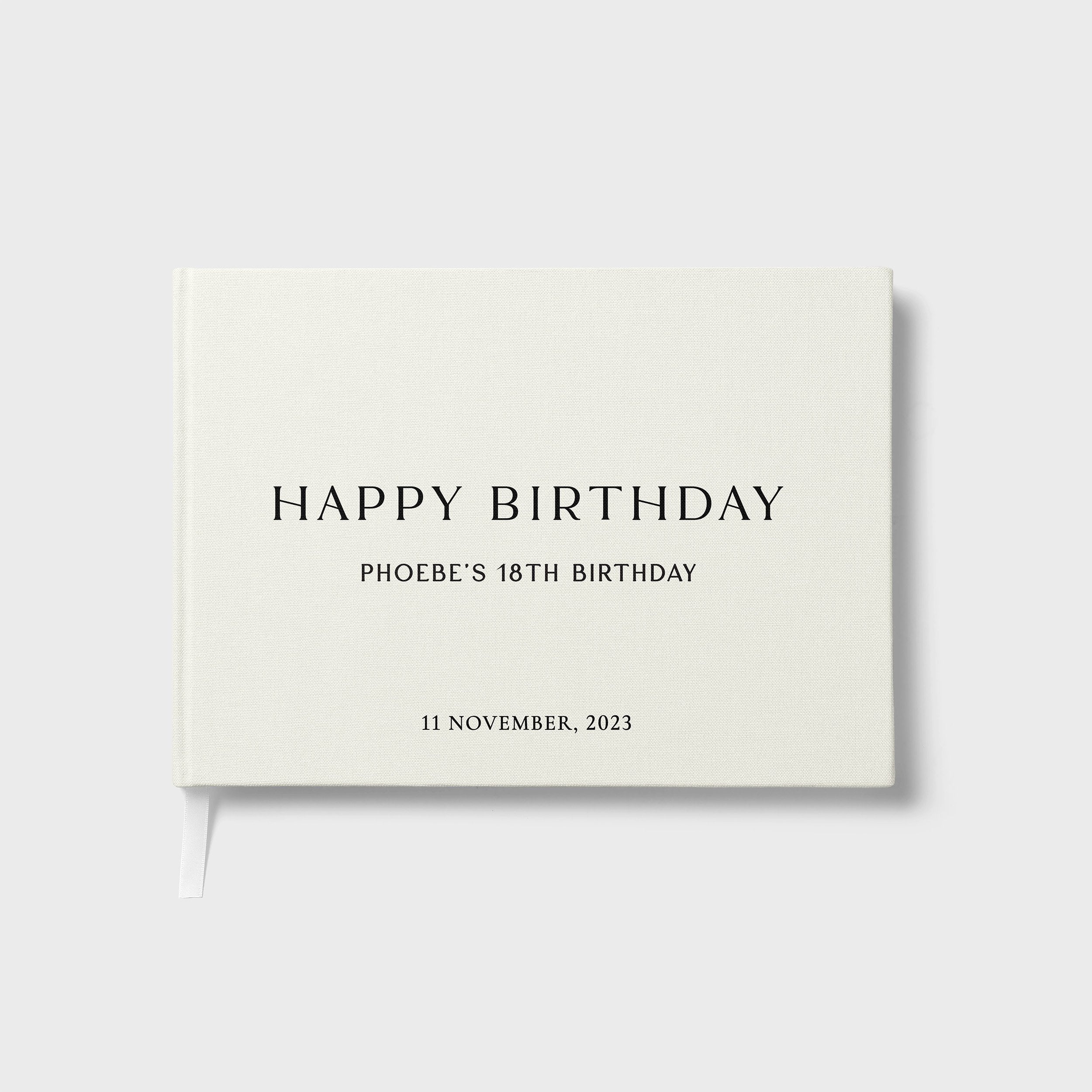 Sophisticated Wishes | Birthday Guest Book