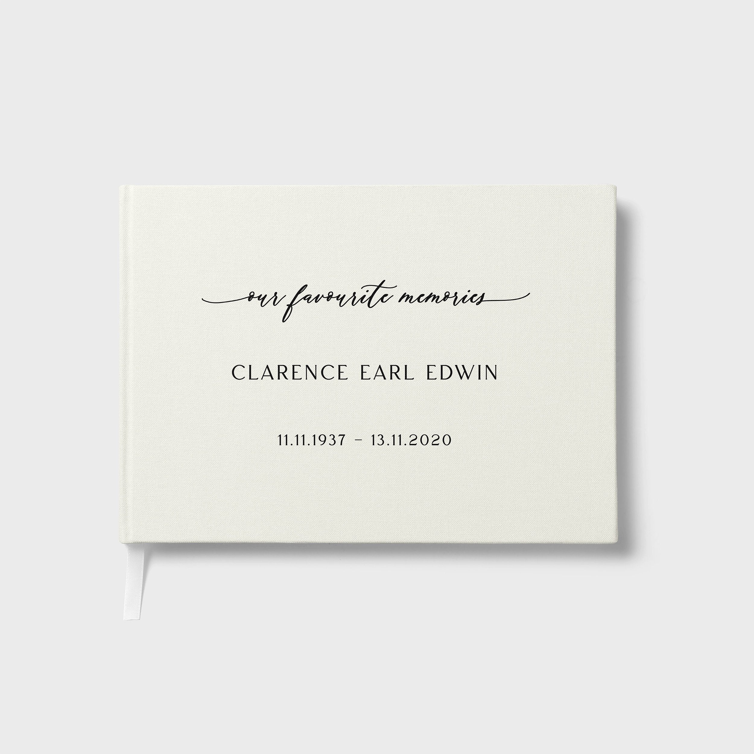 Serene Remembrance | Funeral Guest Book