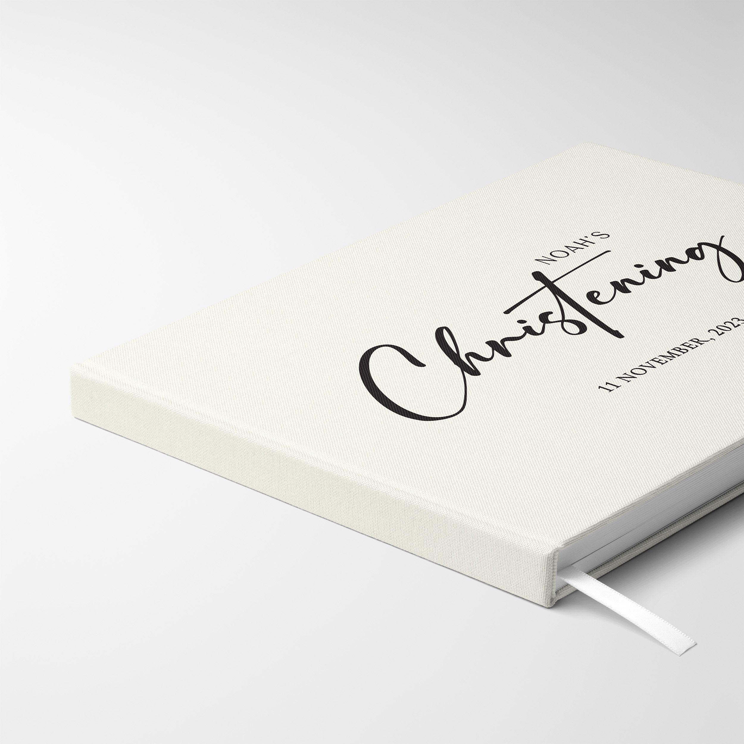 Modern Script | Baptism Guest Book