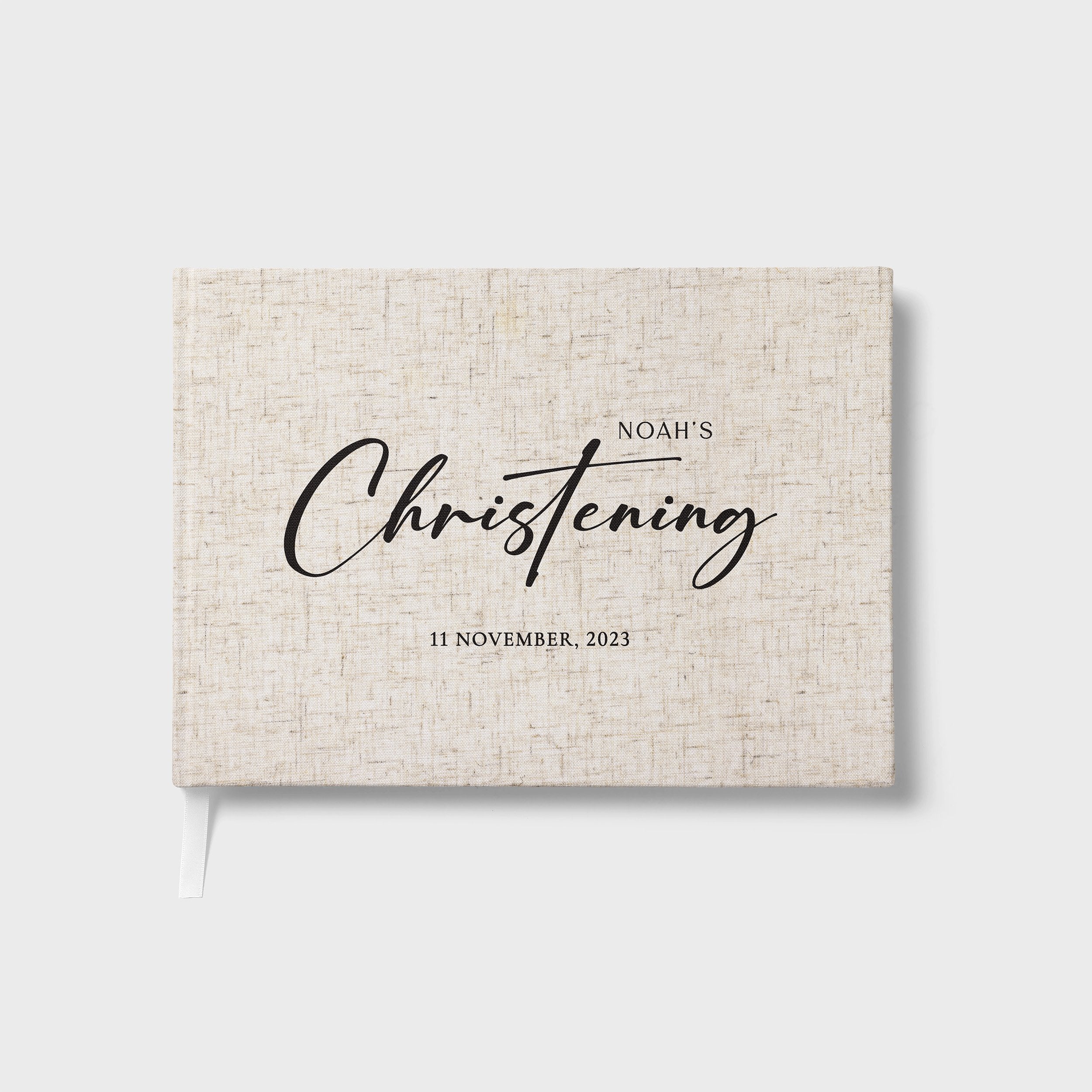 Modern Script | Baptism Guest Book