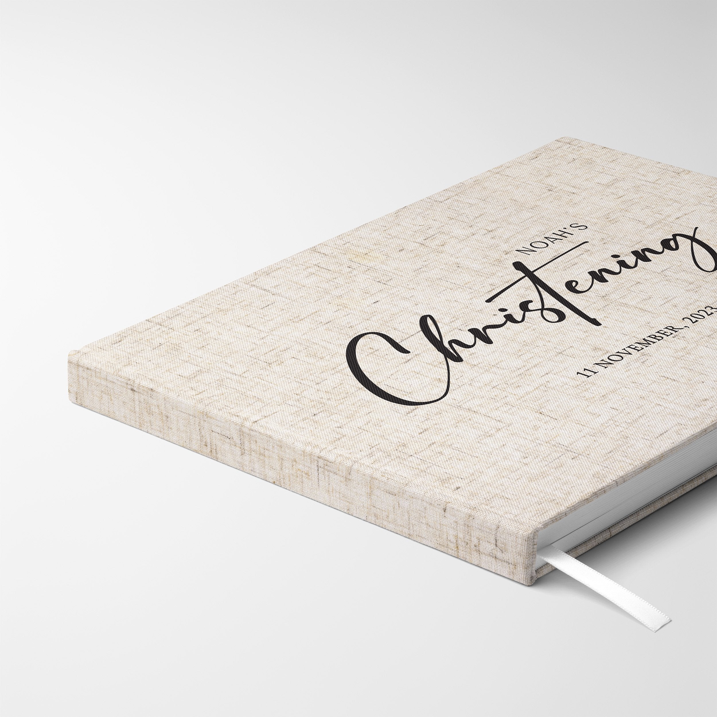 Modern Script | Baptism Guest Book