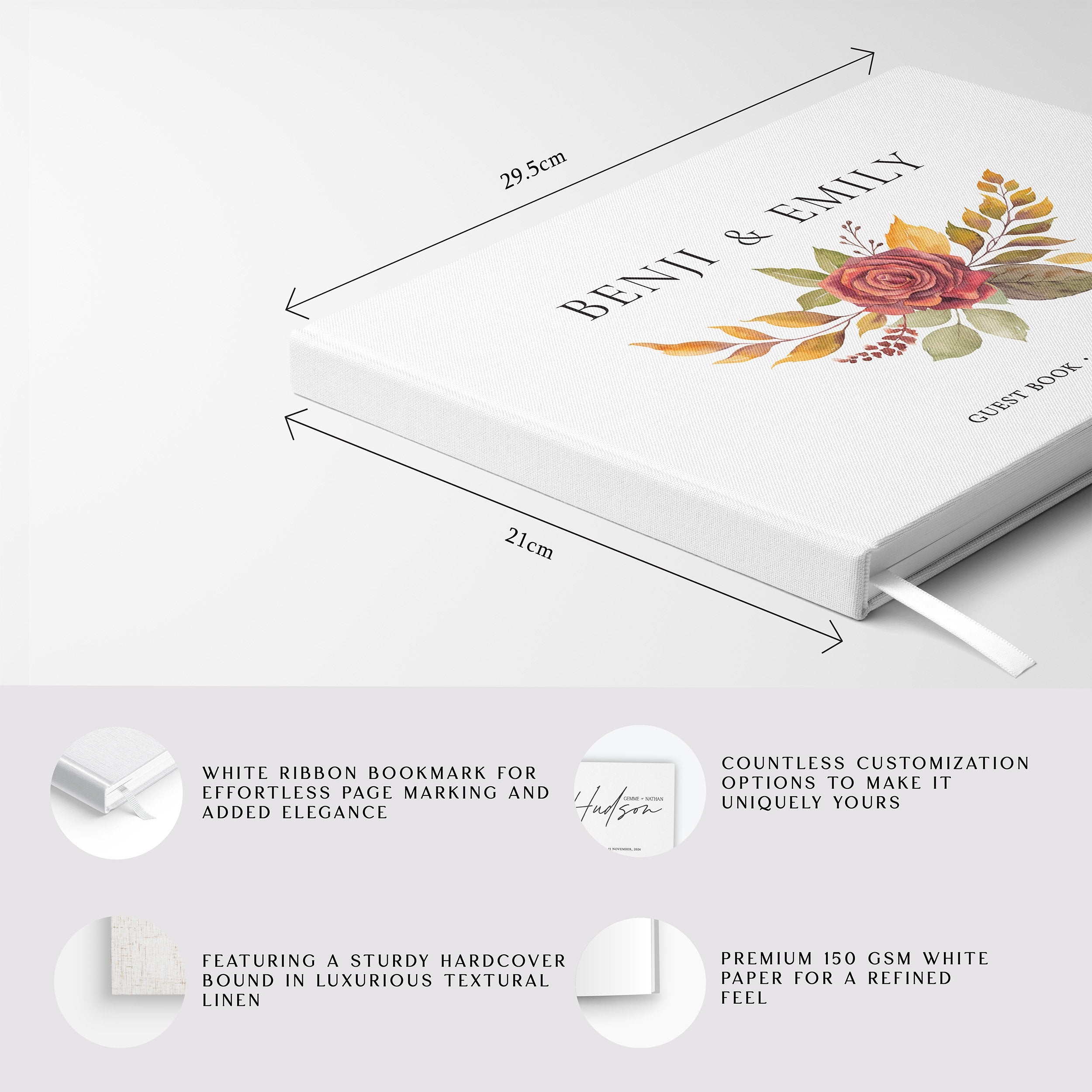 Autumn Florals | Wedding Guest Book