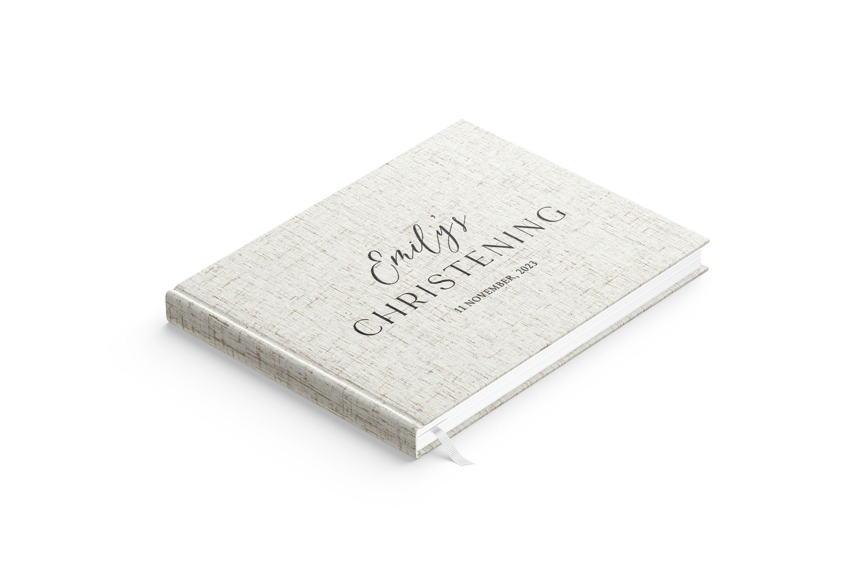 Serene Script | Christening Guest Book