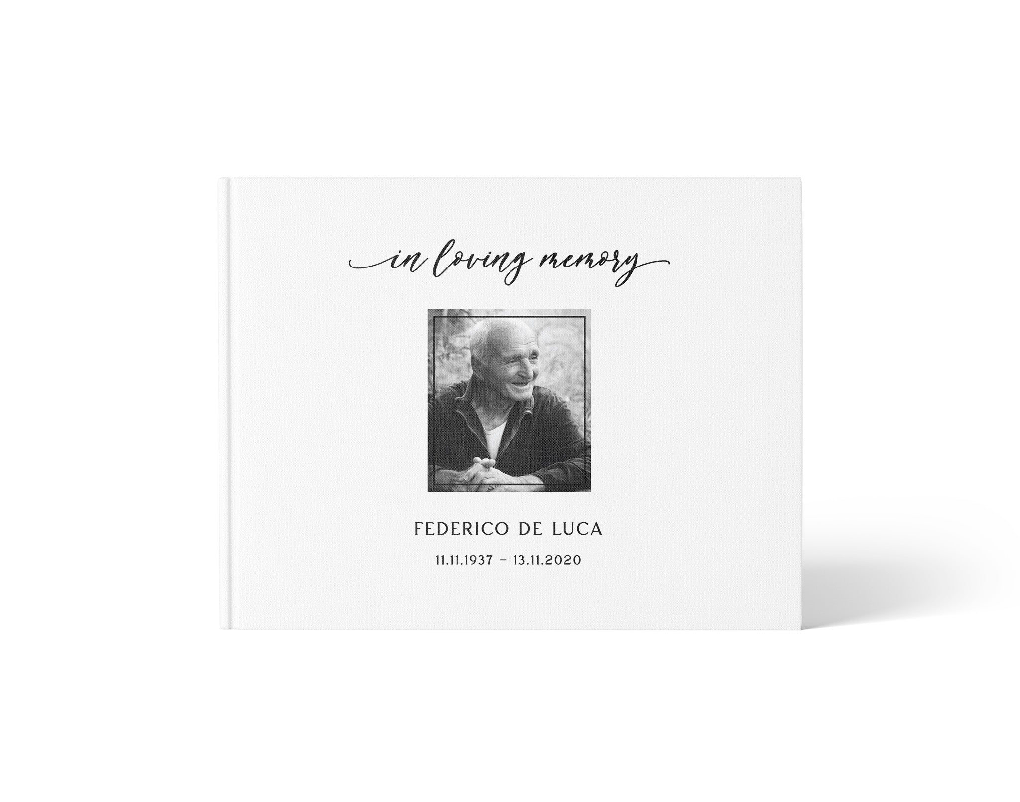 Cherished Portrait | Funeral Guest Book