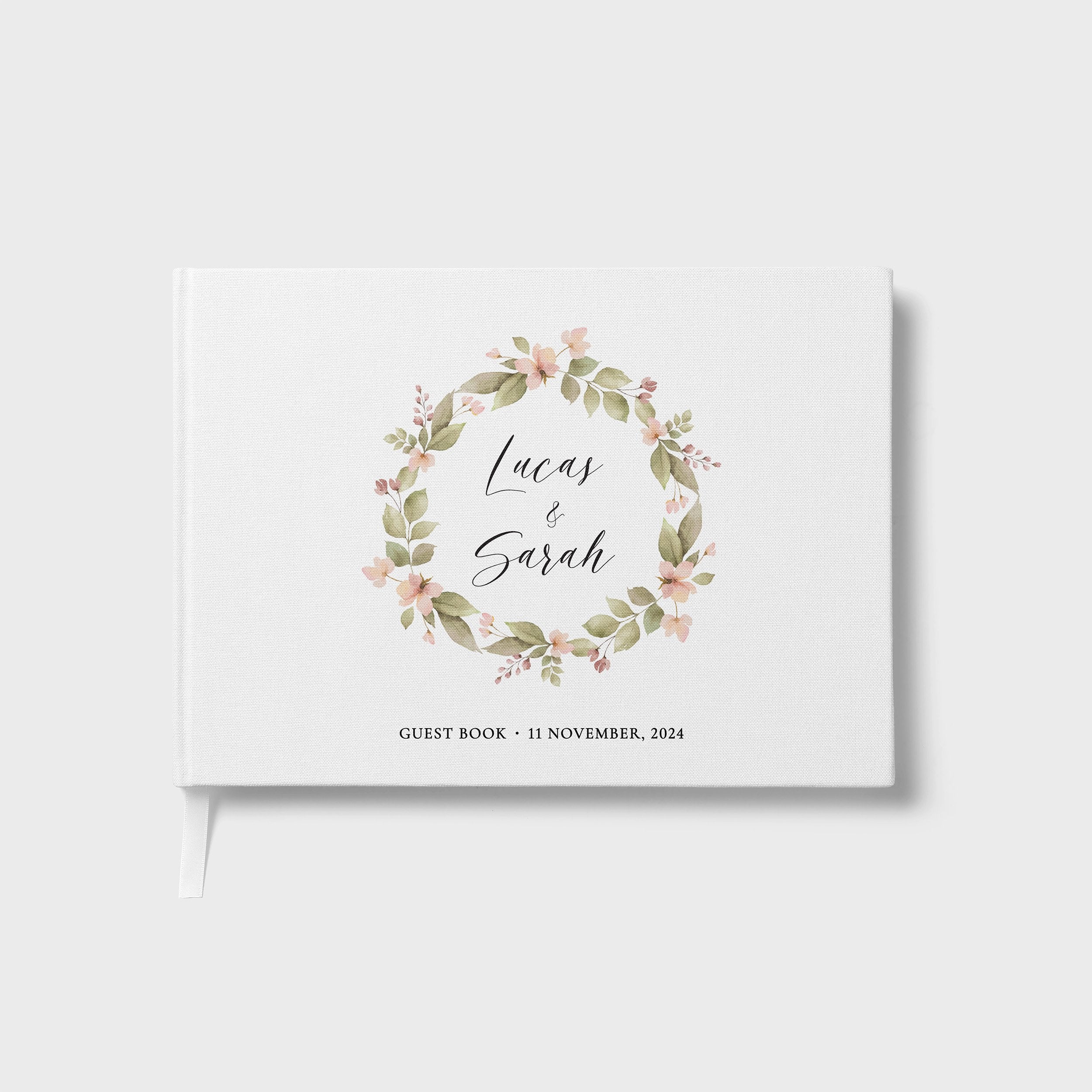 Blush Wreath | Wedding Guest Book