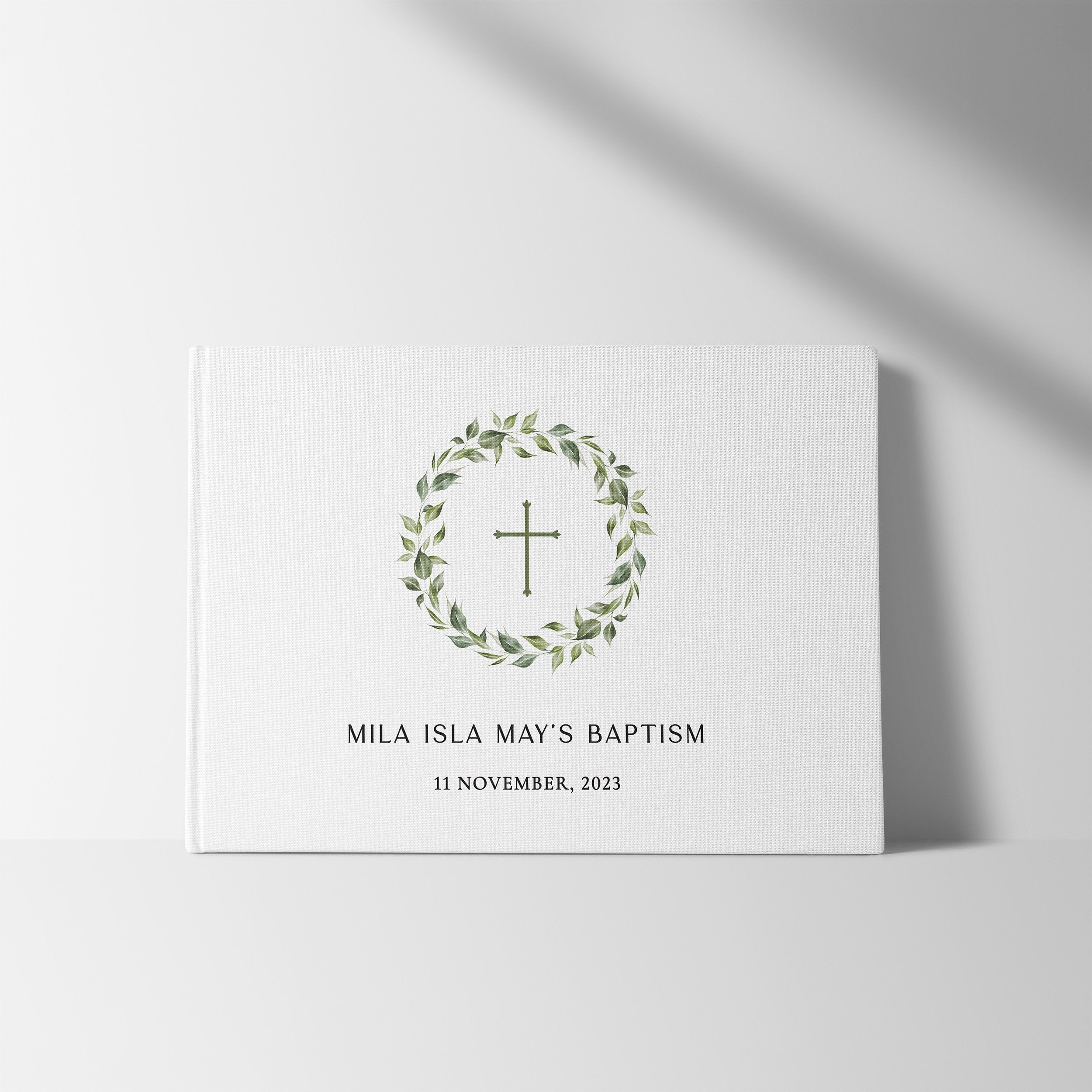 Wreath | Baptism Guest Book