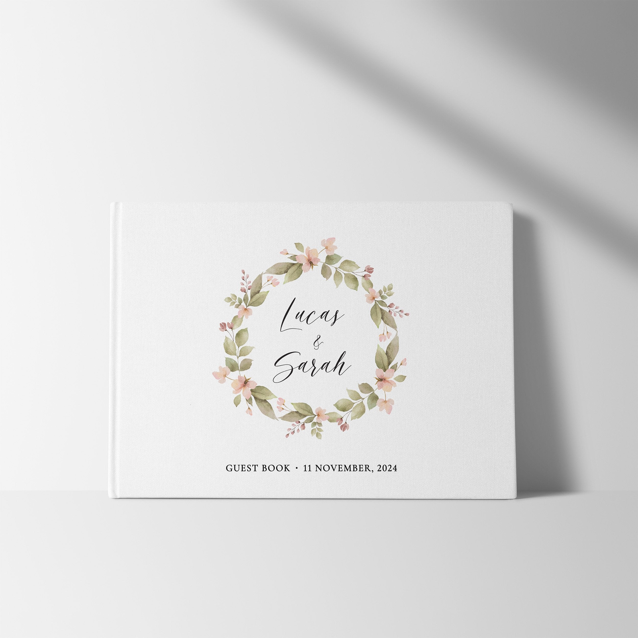 Blush Wreath | Wedding Guest Book