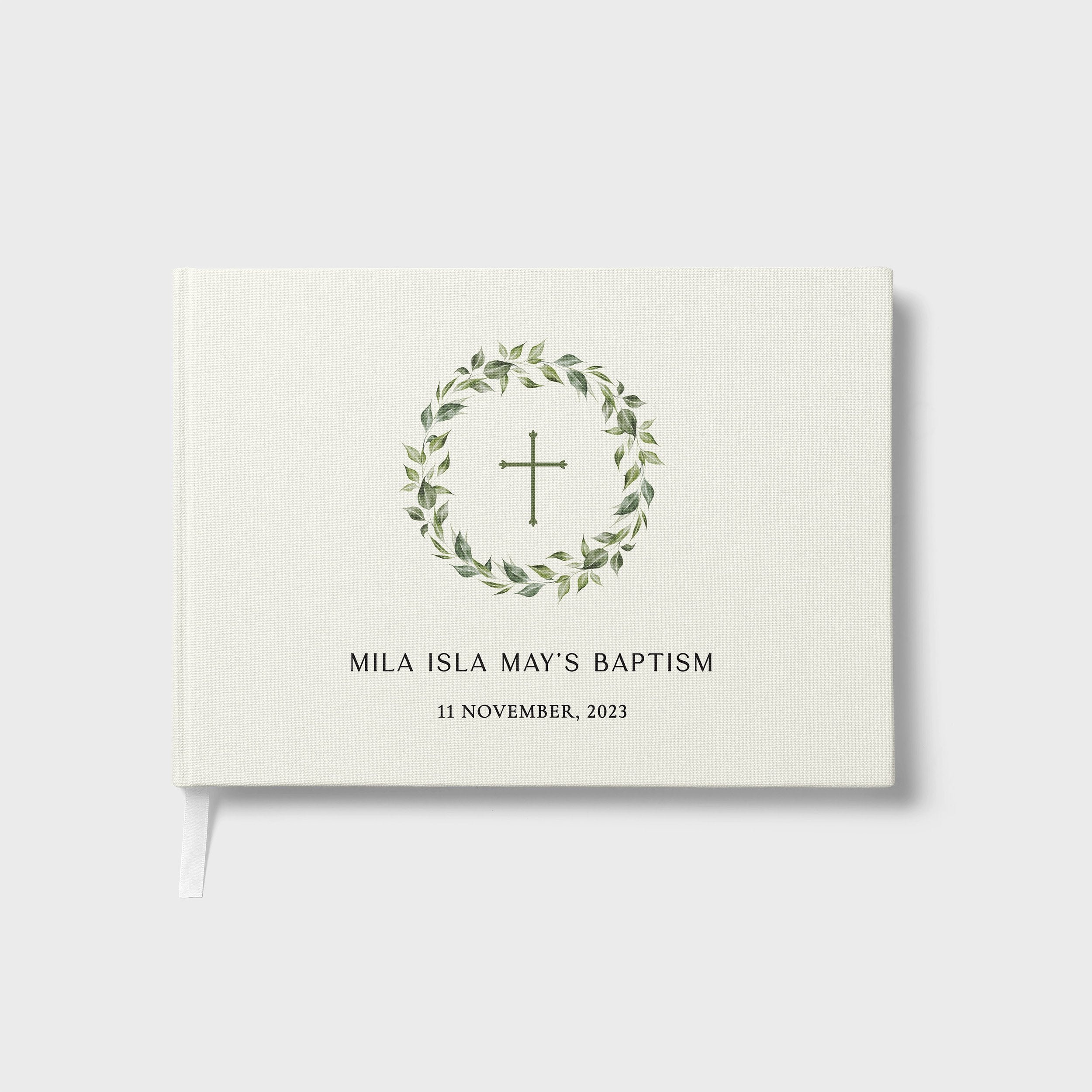 Wreath | Baptism Guest Book