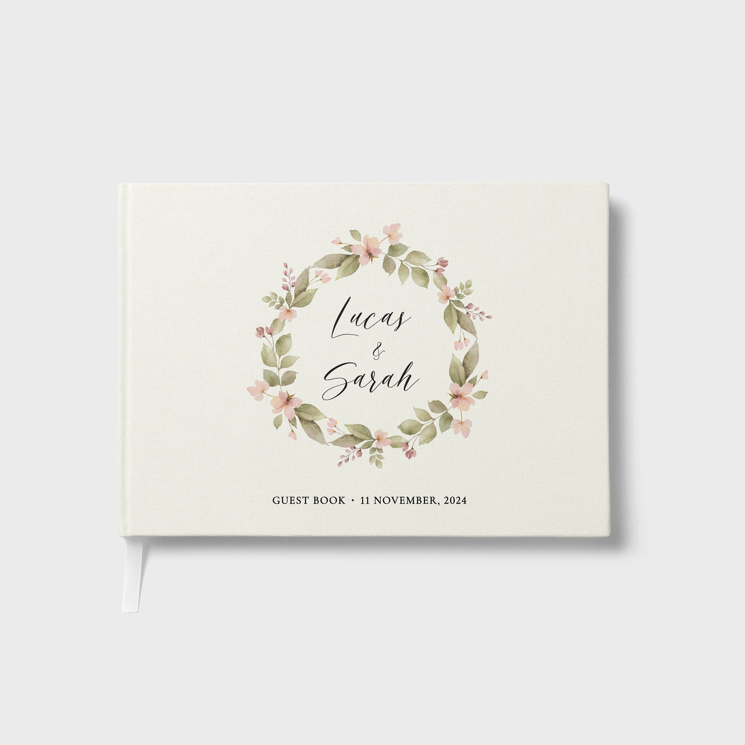 Blush Wreath | Wedding Guest Book