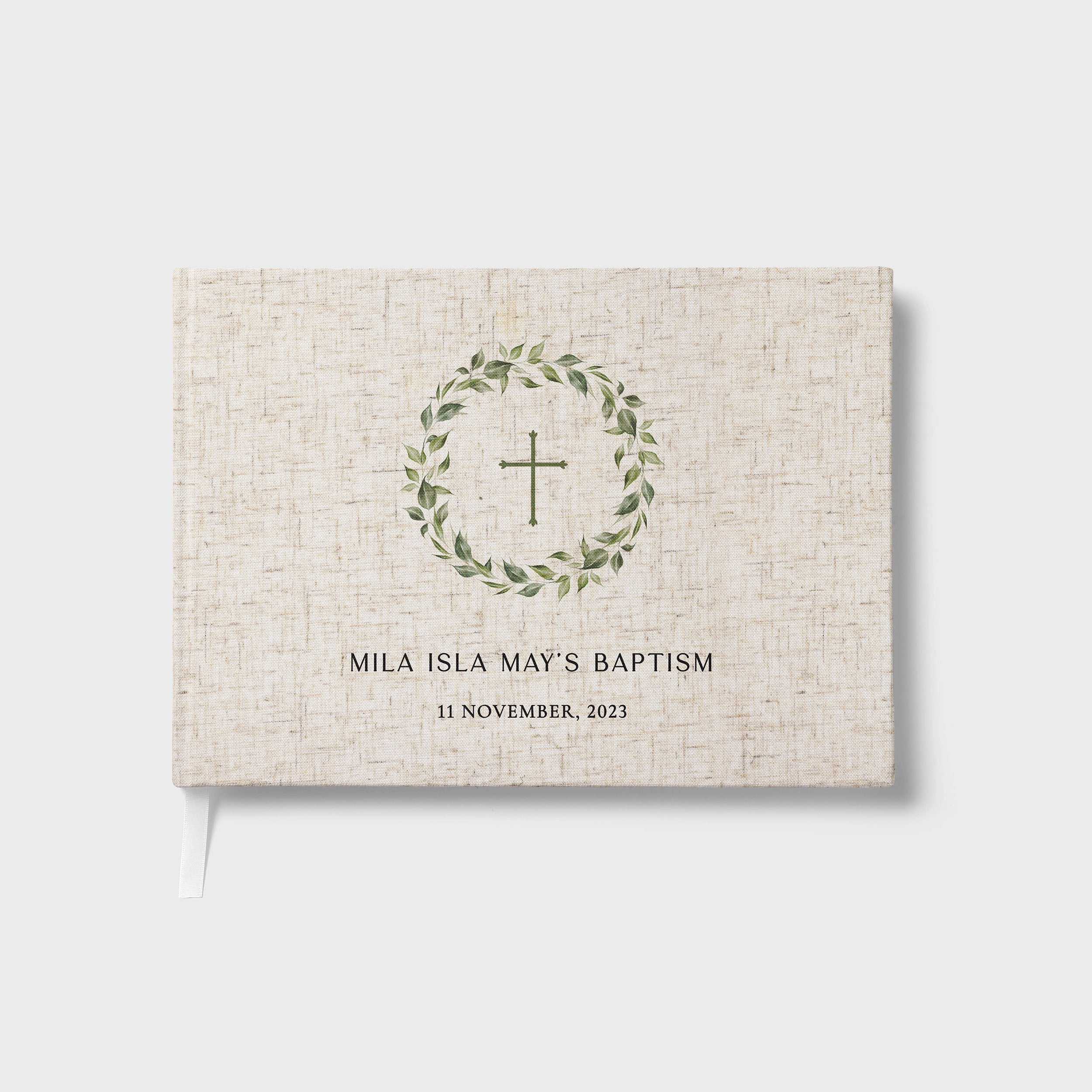 Wreath | Baptism Guest Book
