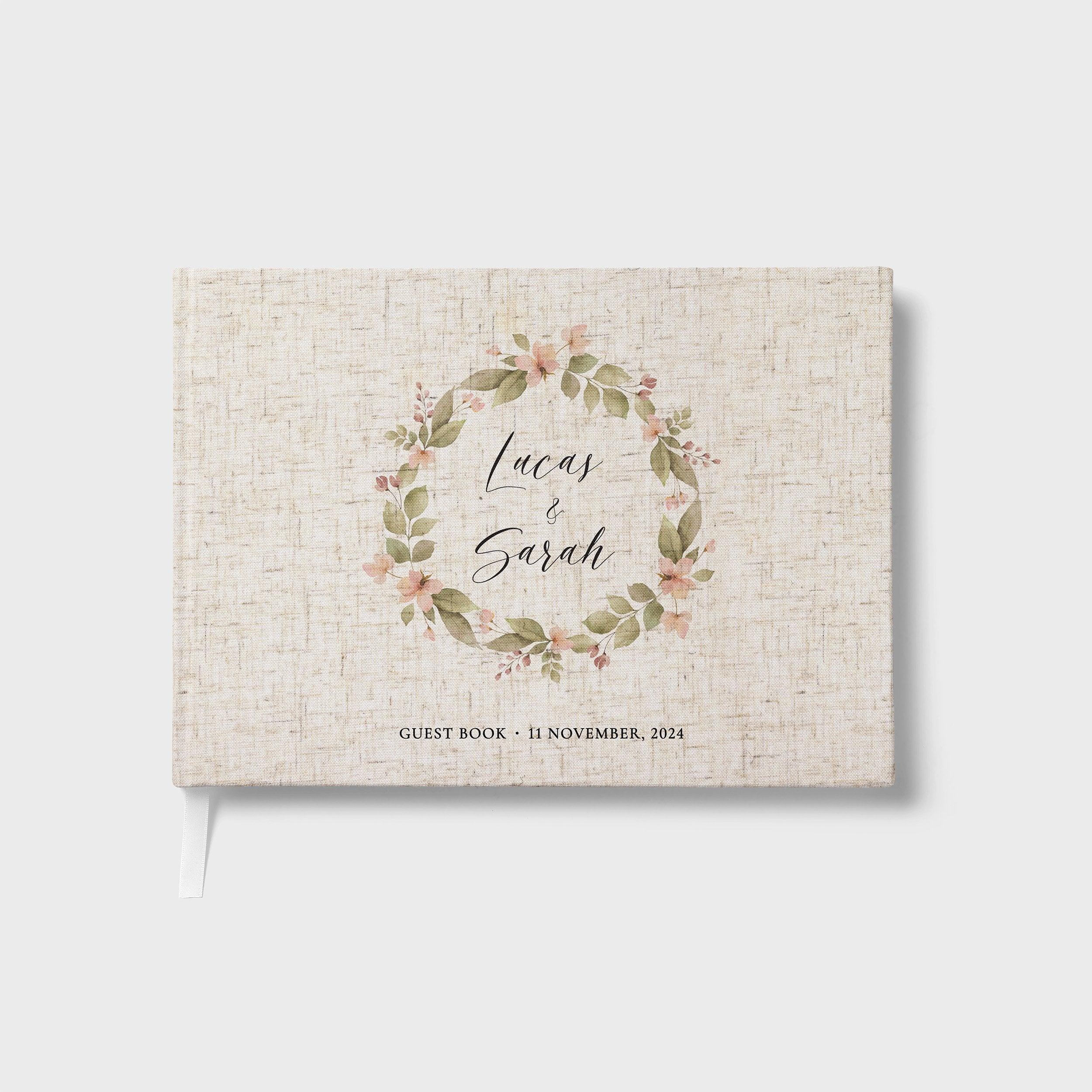 Blush Wreath | Wedding Guest Book