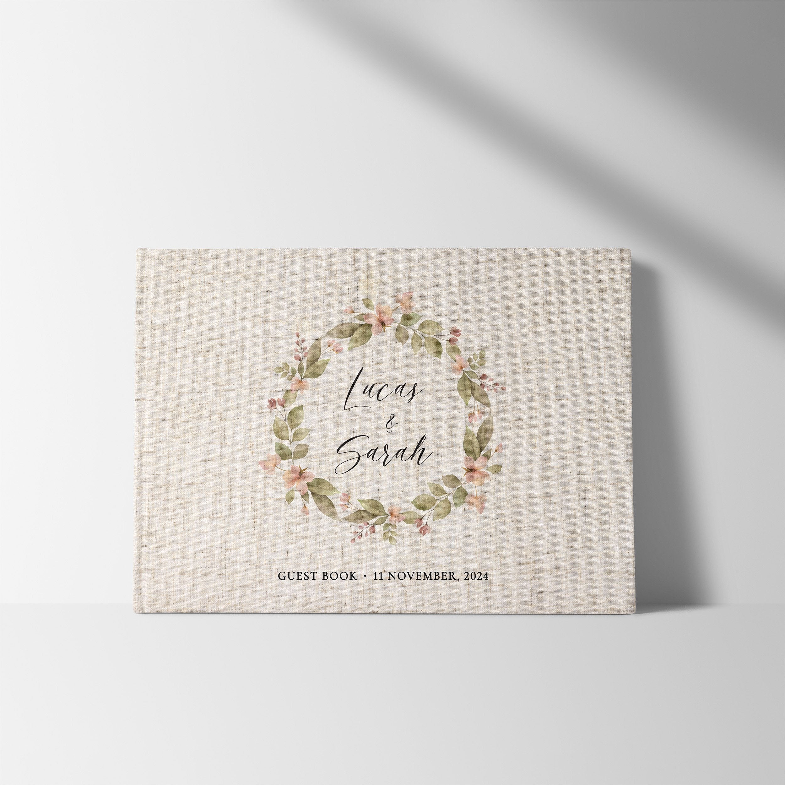 Blush Wreath | Wedding Guest Book