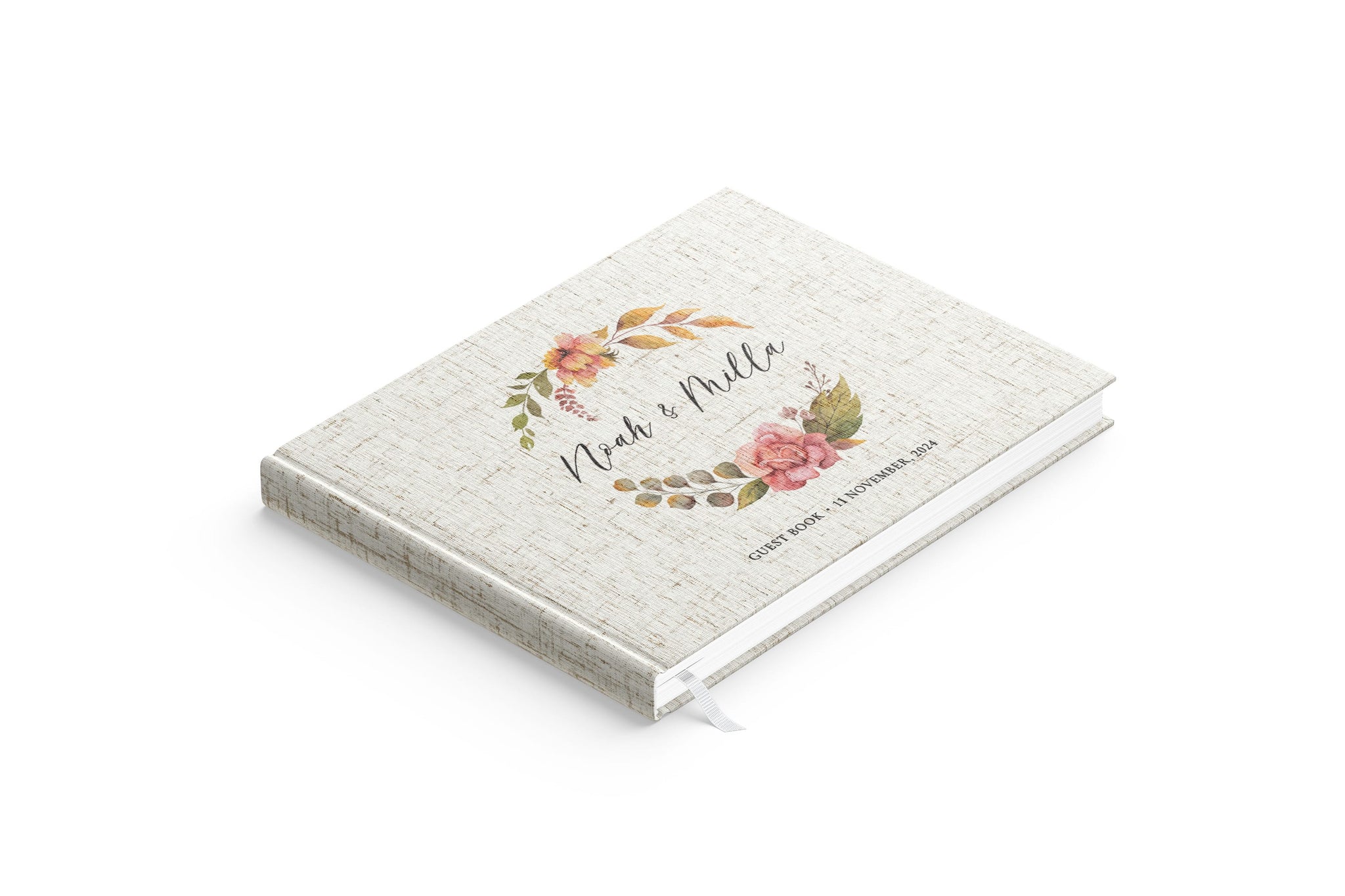 Autumn Wreath | Wedding Guest Book