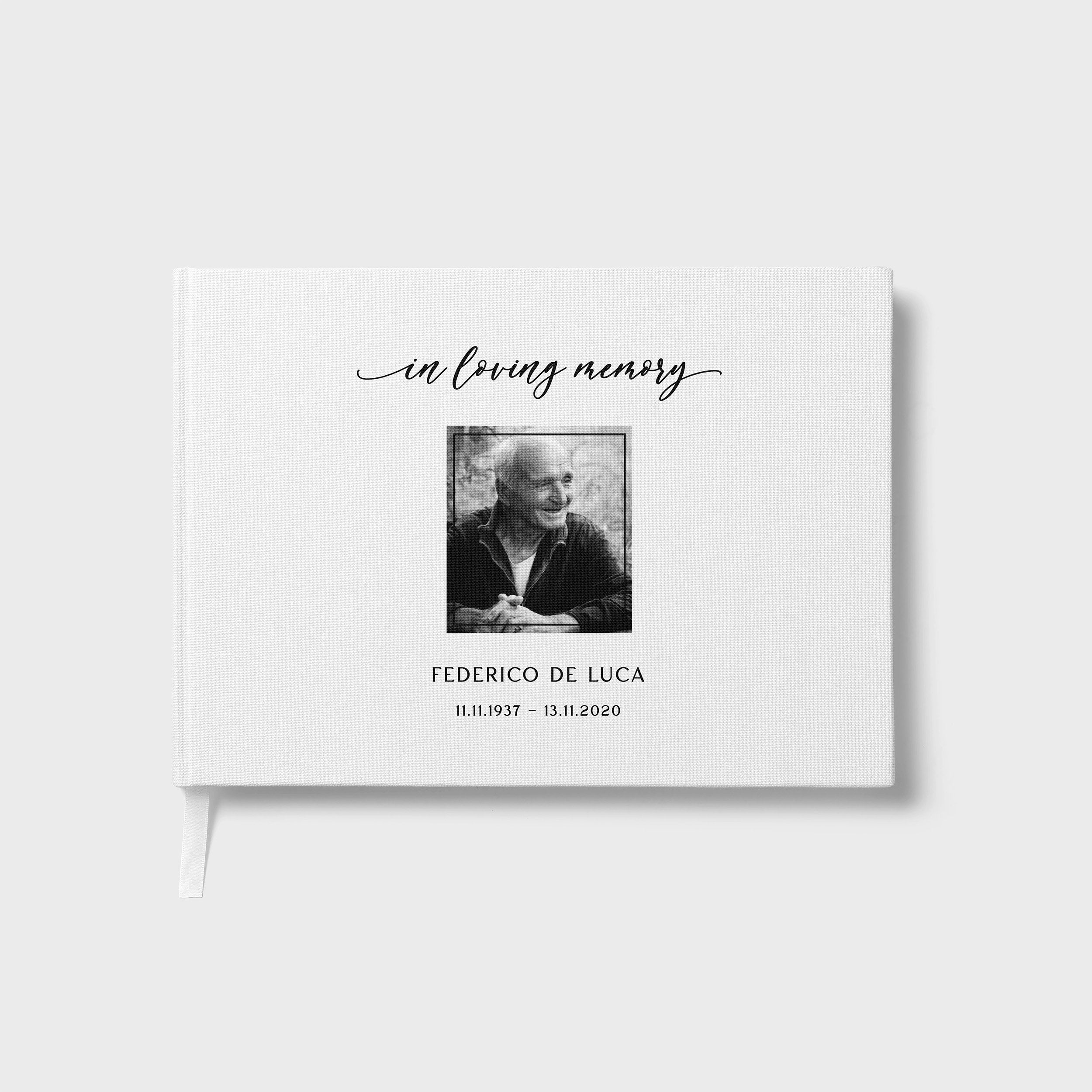 Cherished Portrait | Funeral Guest Book