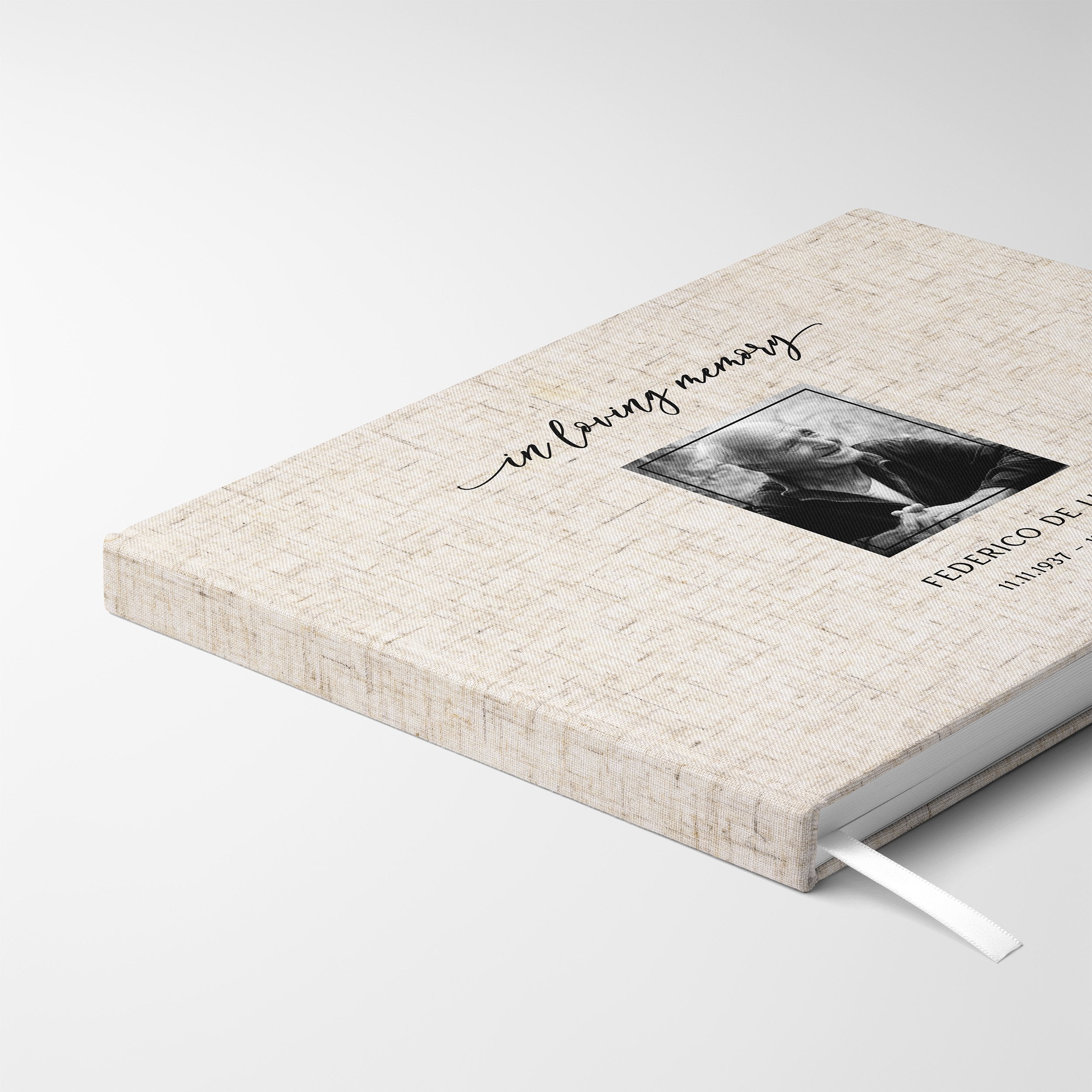 Cherished Portrait | Funeral Guest Book