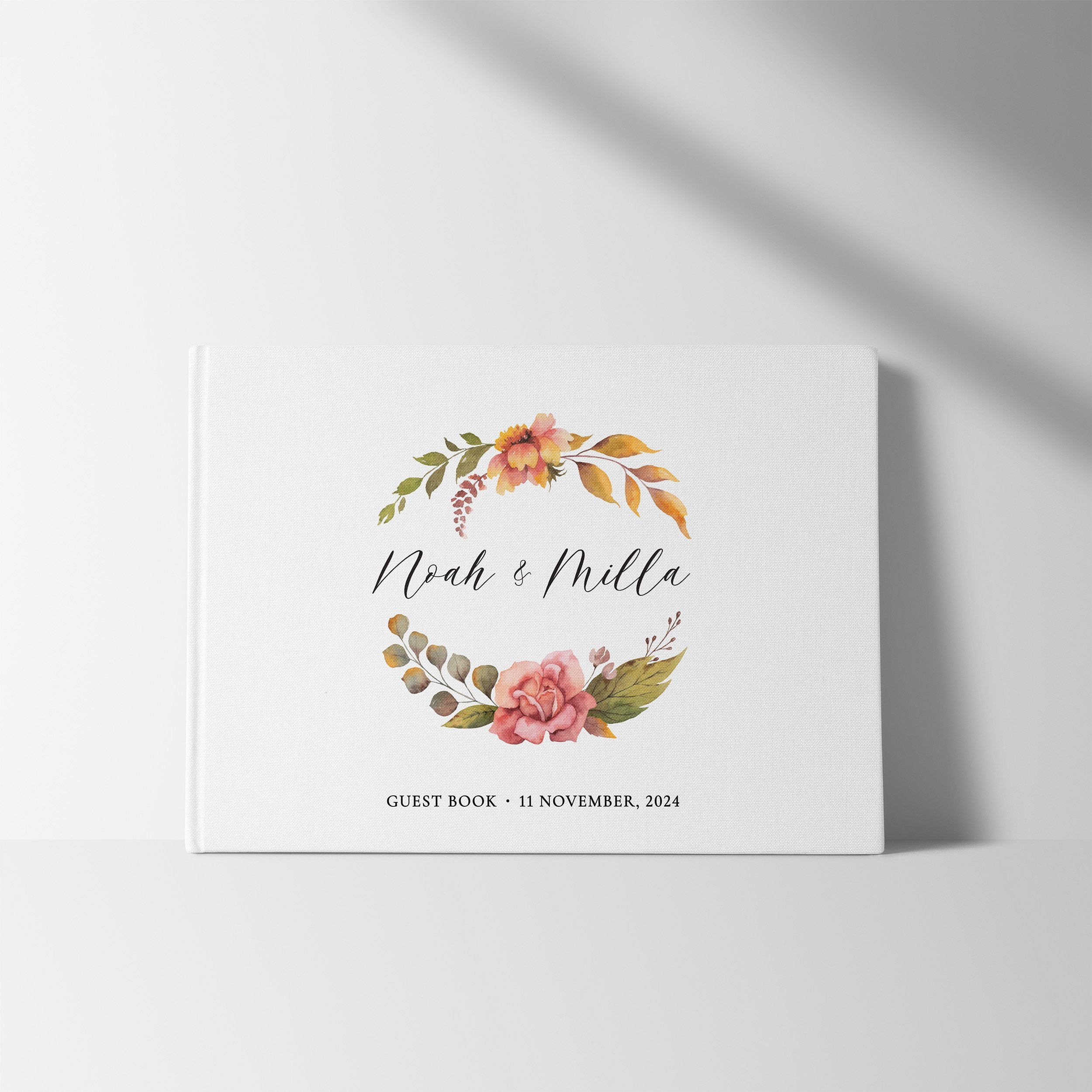 Autumn Wreath | Wedding Guest Book