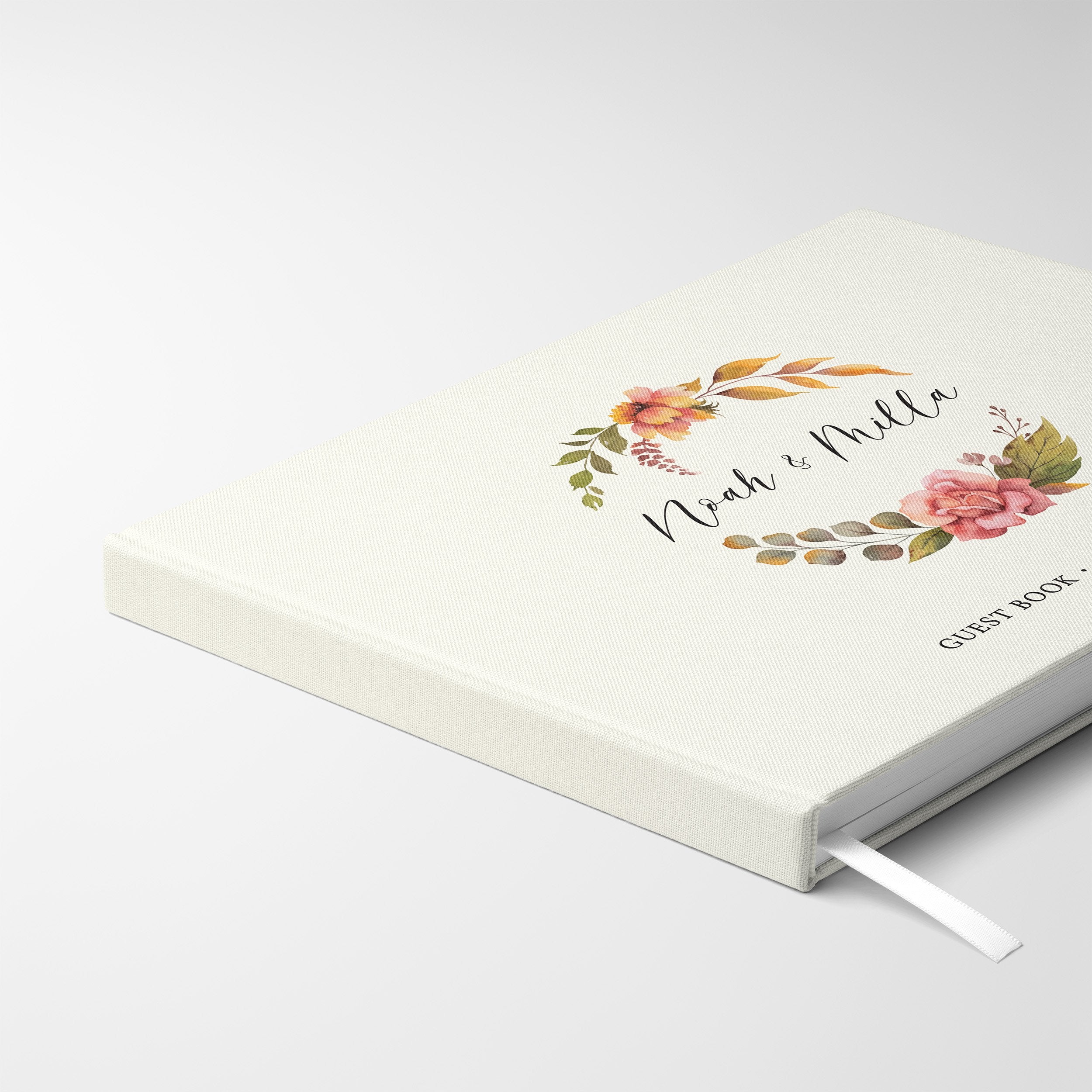 Autumn Wreath | Wedding Guest Book