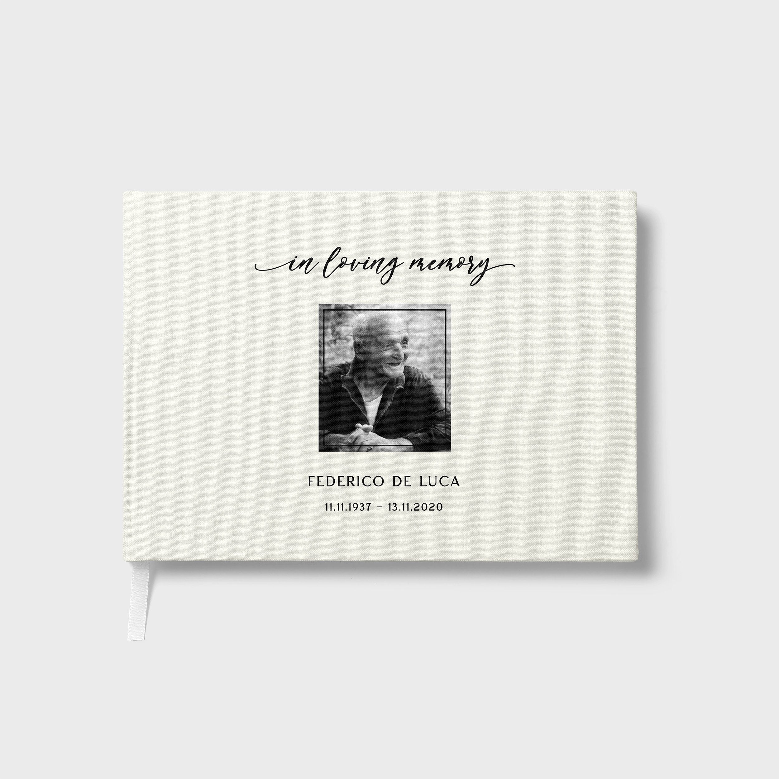 Cherished Portrait | Funeral Guest Book