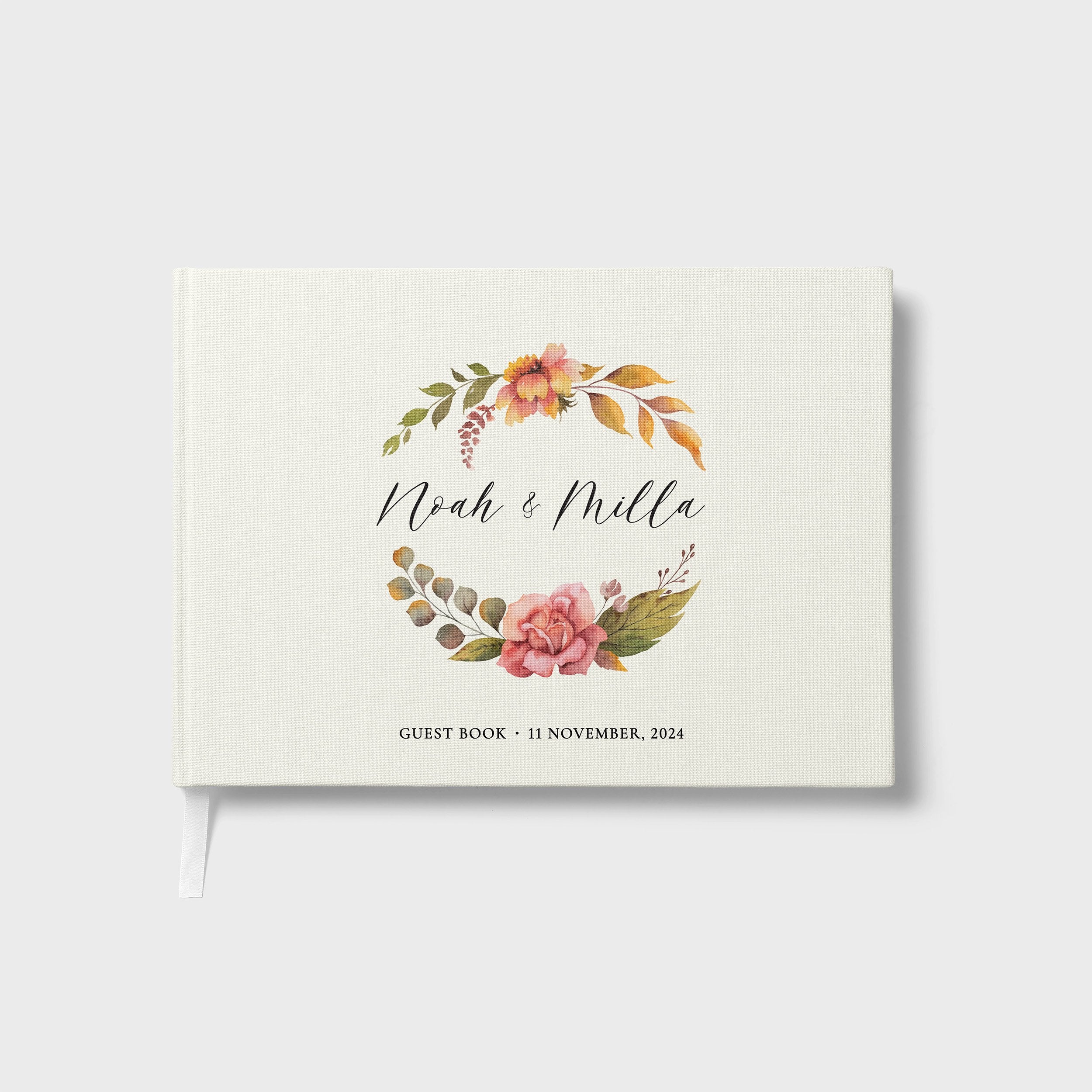 Autumn Wreath | Wedding Guest Book