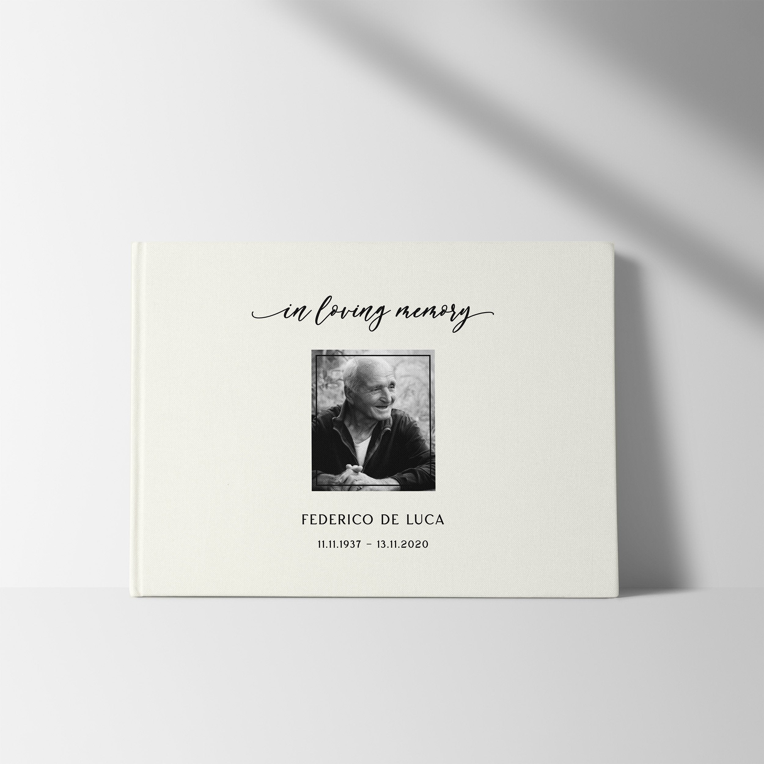 Cherished Portrait | Funeral Guest Book