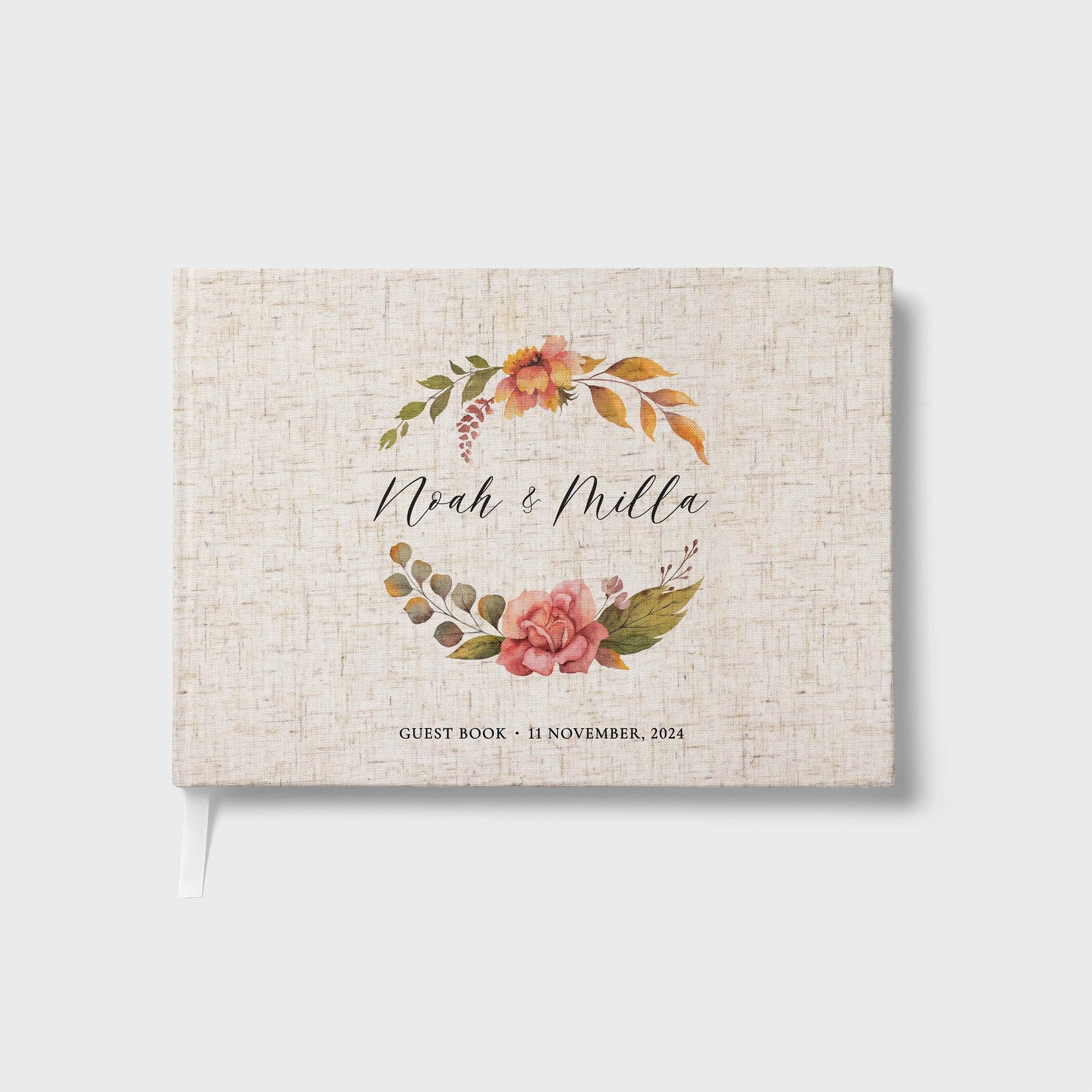 Autumn Wreath | Wedding Guest Book