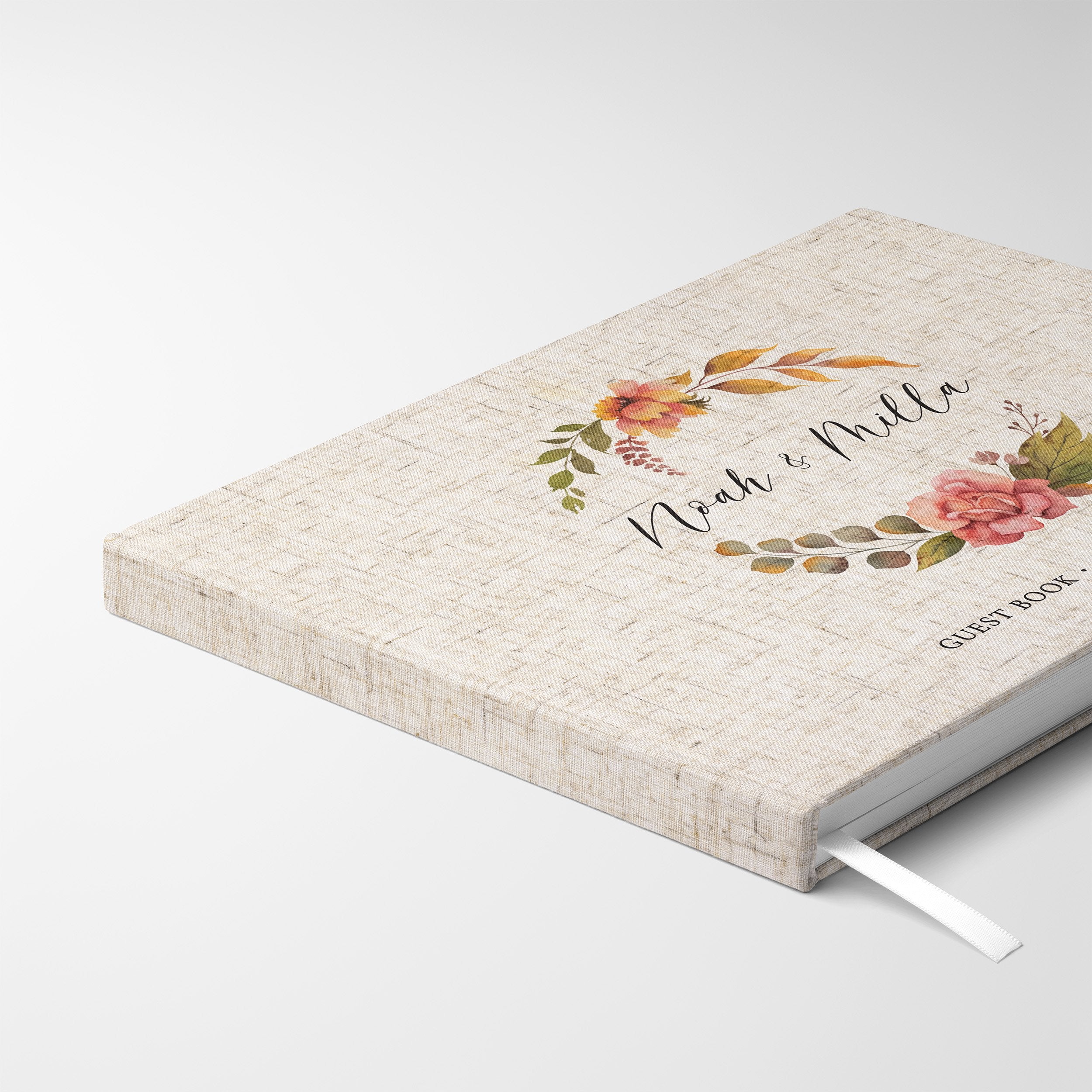 Autumn Wreath | Wedding Guest Book