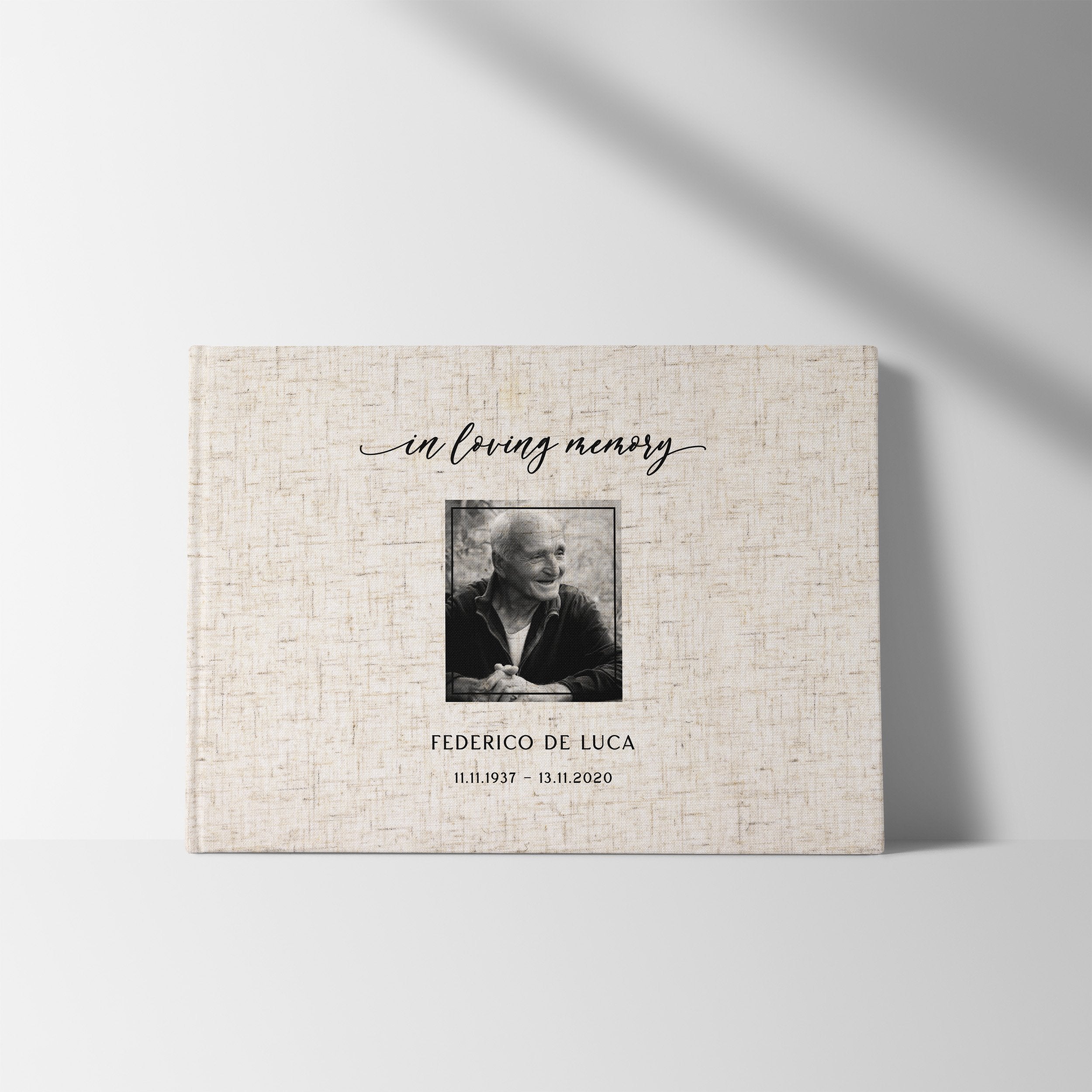 Cherished Portrait | Funeral Guest Book