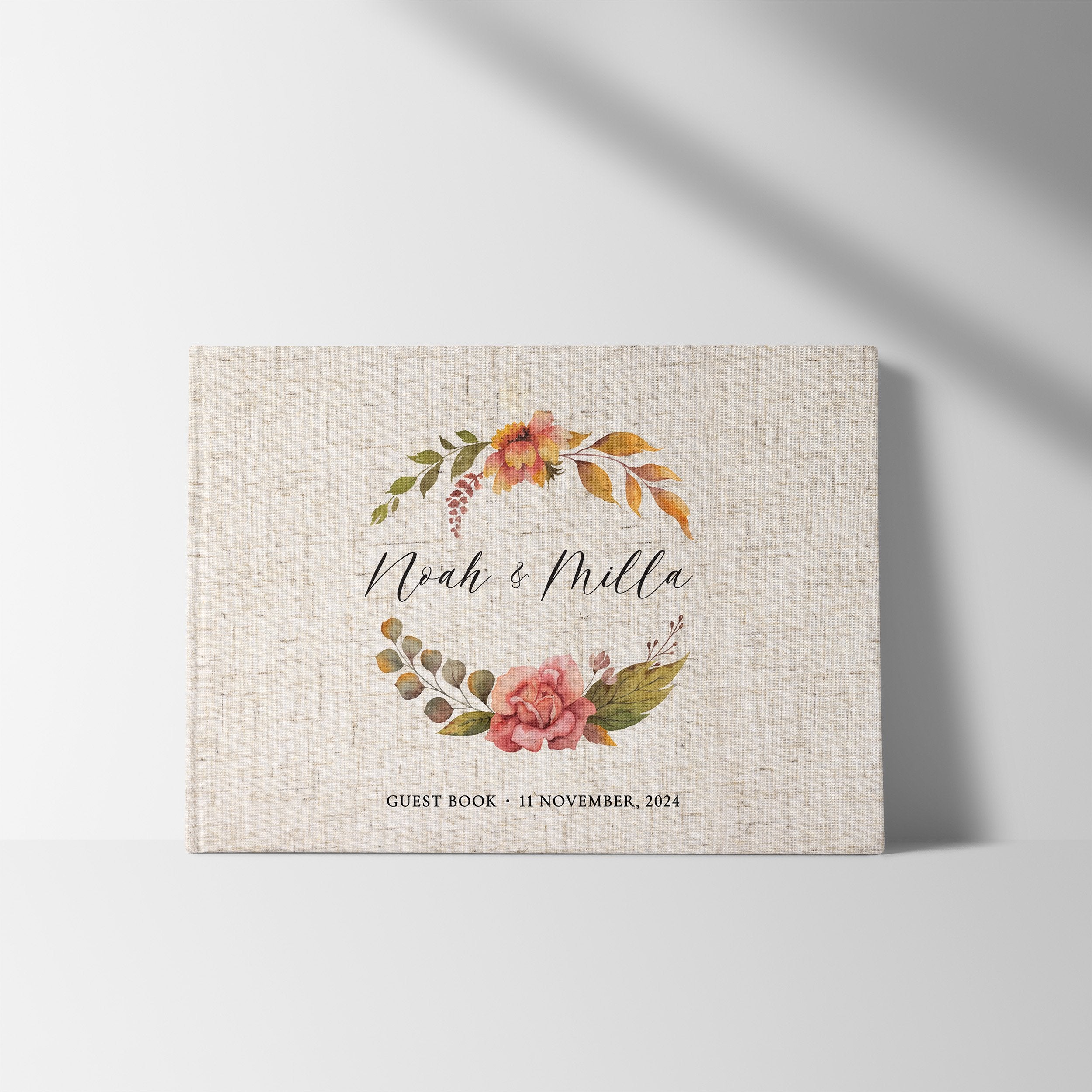 Autumn Wreath | Wedding Guest Book