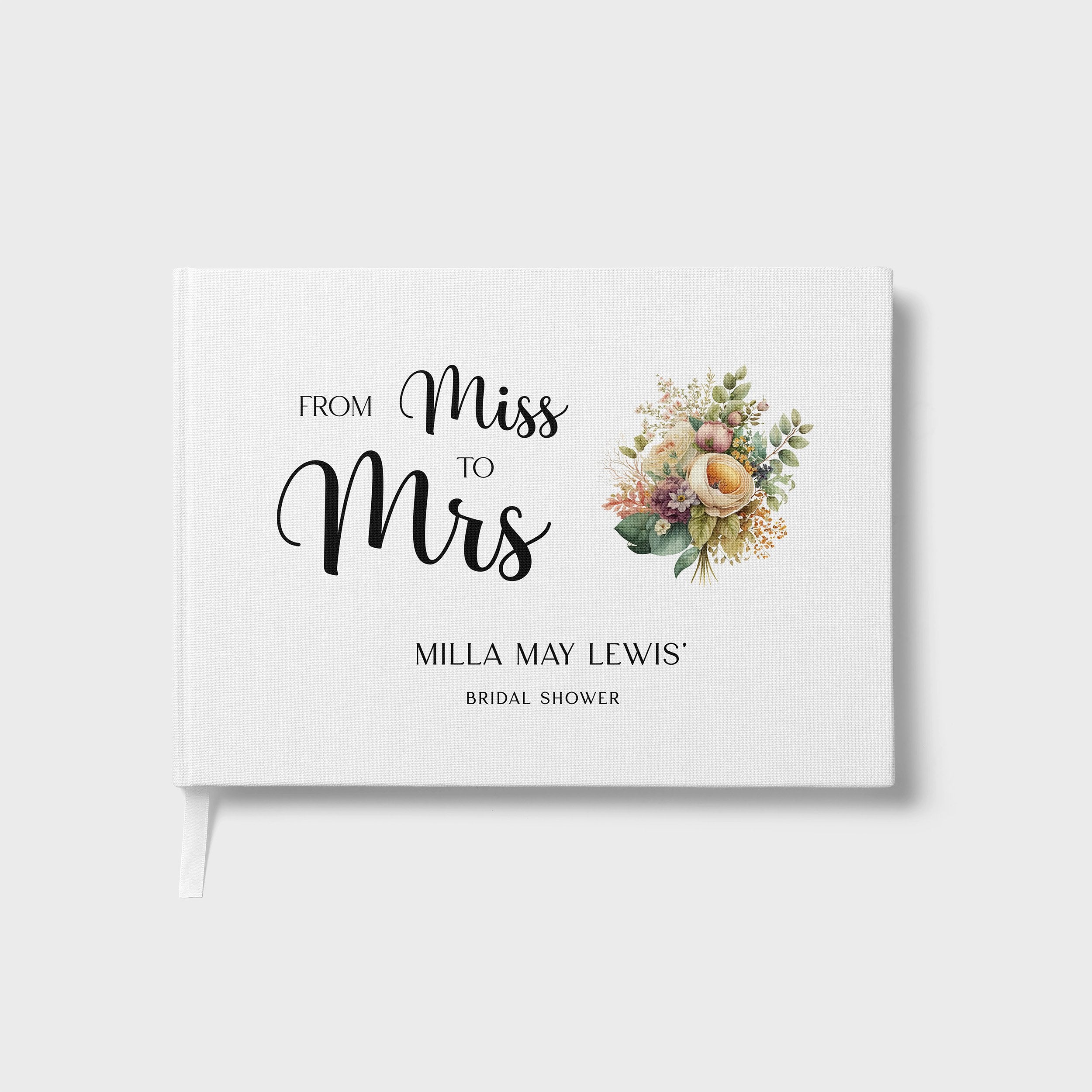 Miss to Mrs | Bridal Shower Guest Book