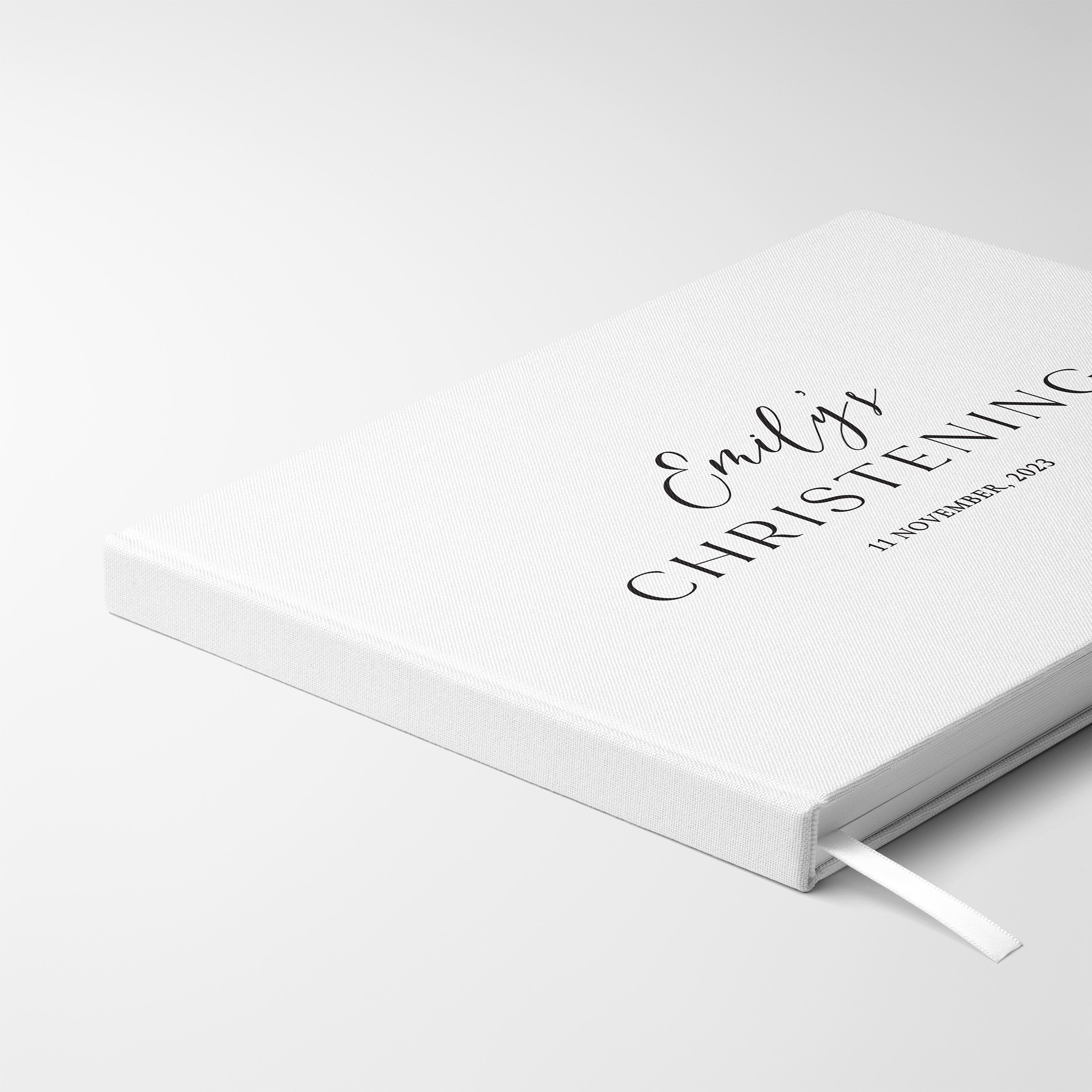Serene Script | Christening Guest Book