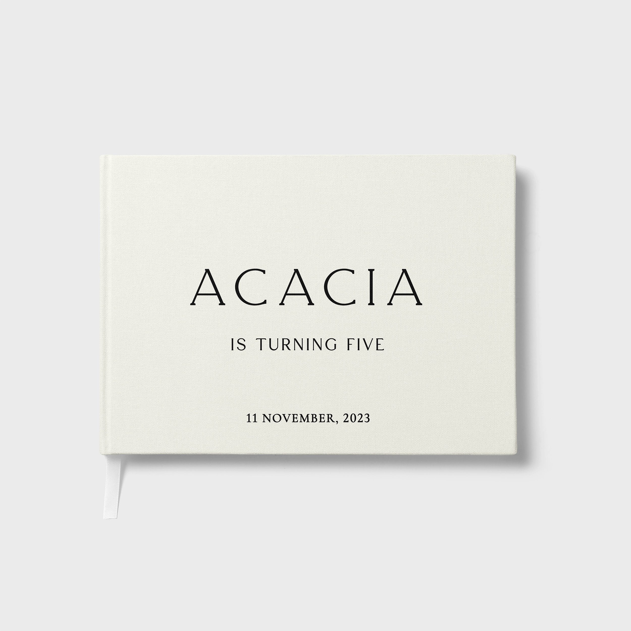 Modern Serif | Birthday Guest Book