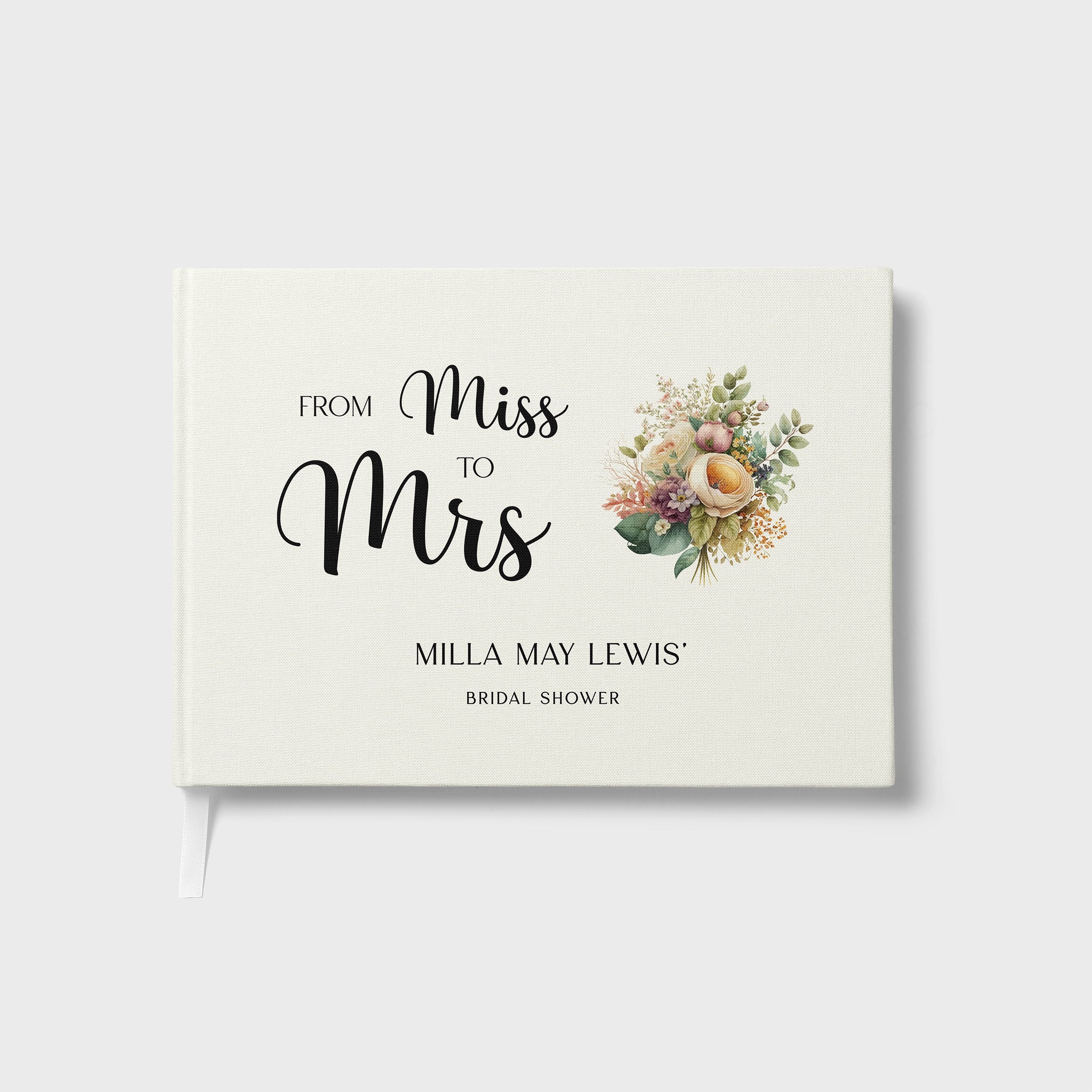 Miss to Mrs | Bridal Shower Guest Book
