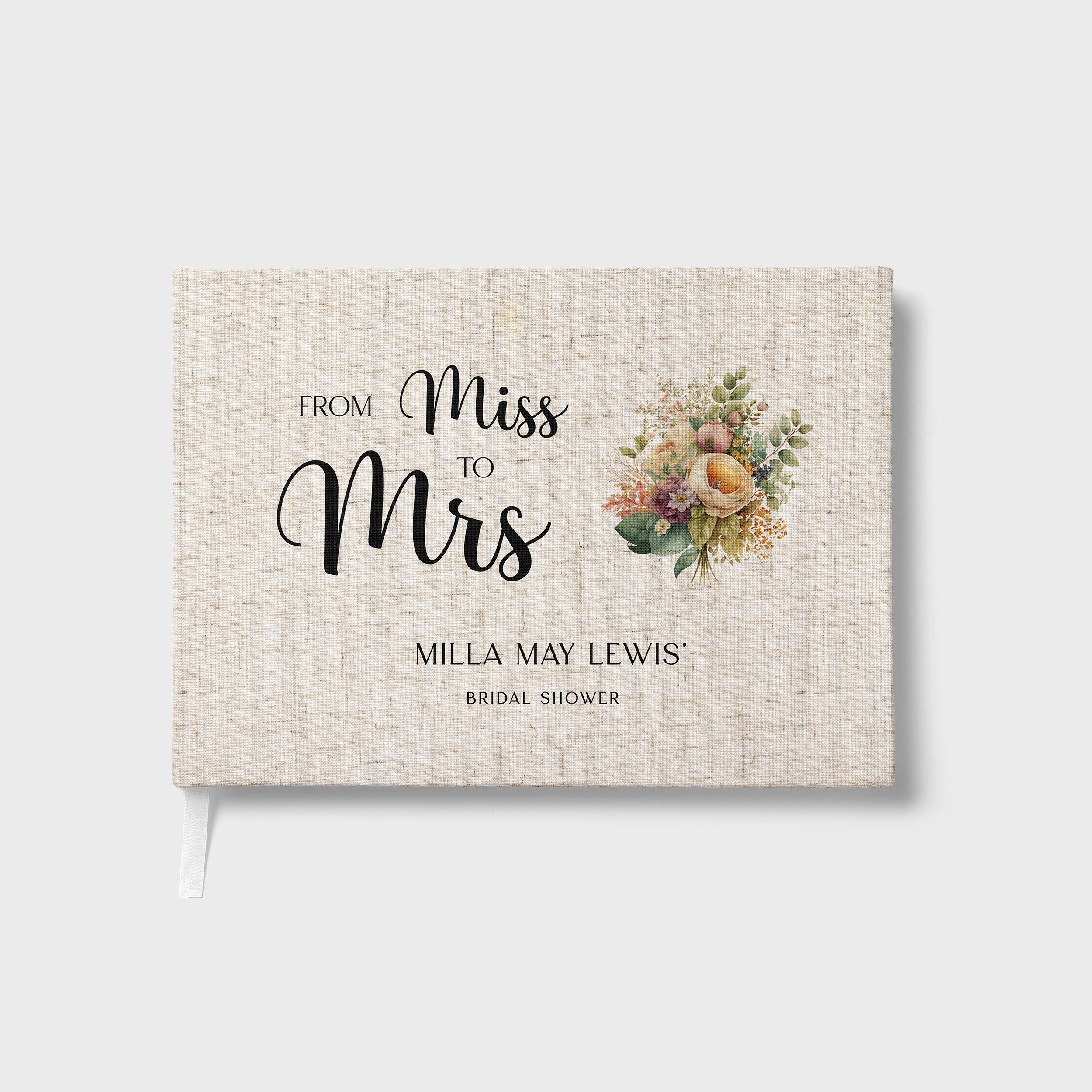 Miss to Mrs | Bridal Shower Guest Book
