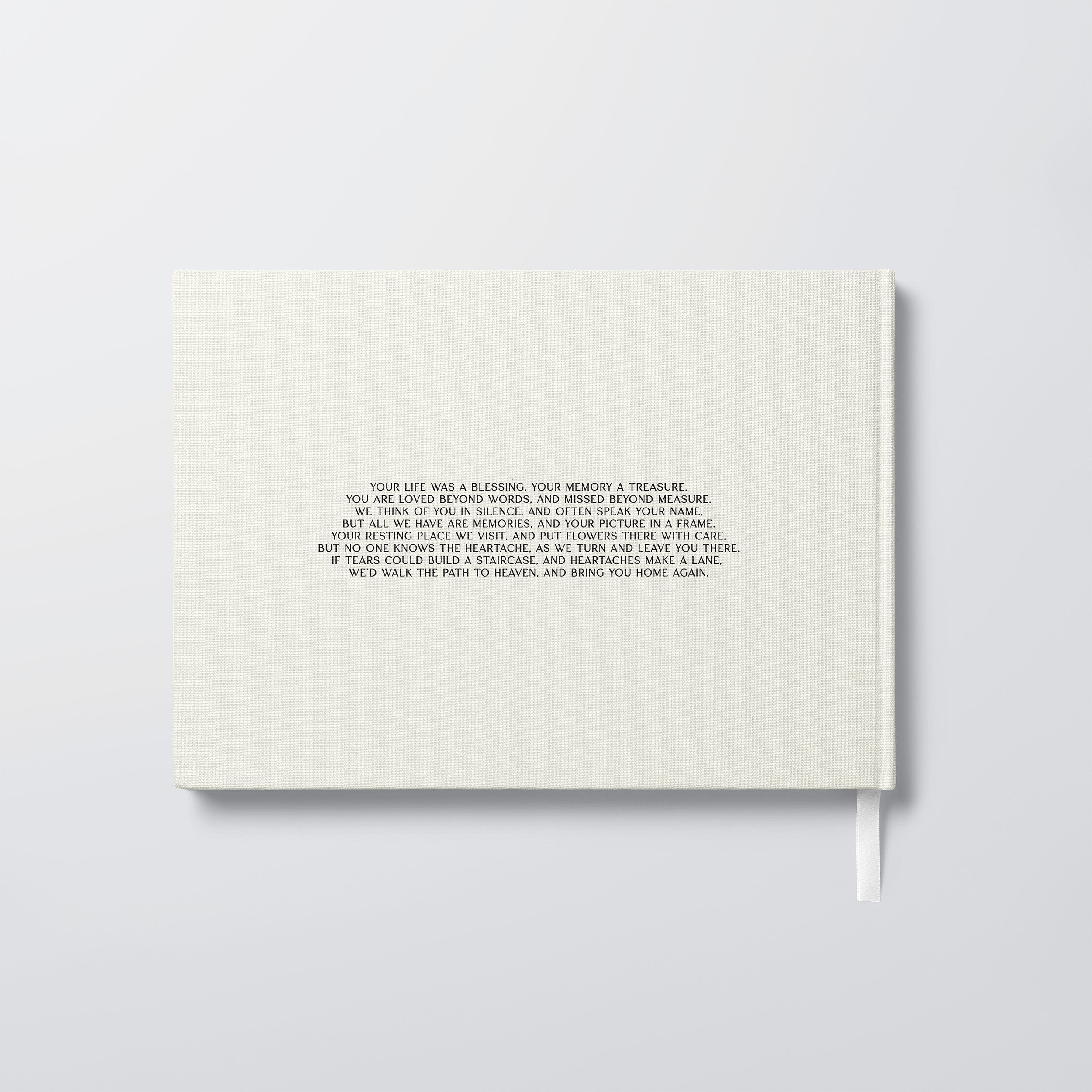 Cherished Portrait | Funeral Guest Book