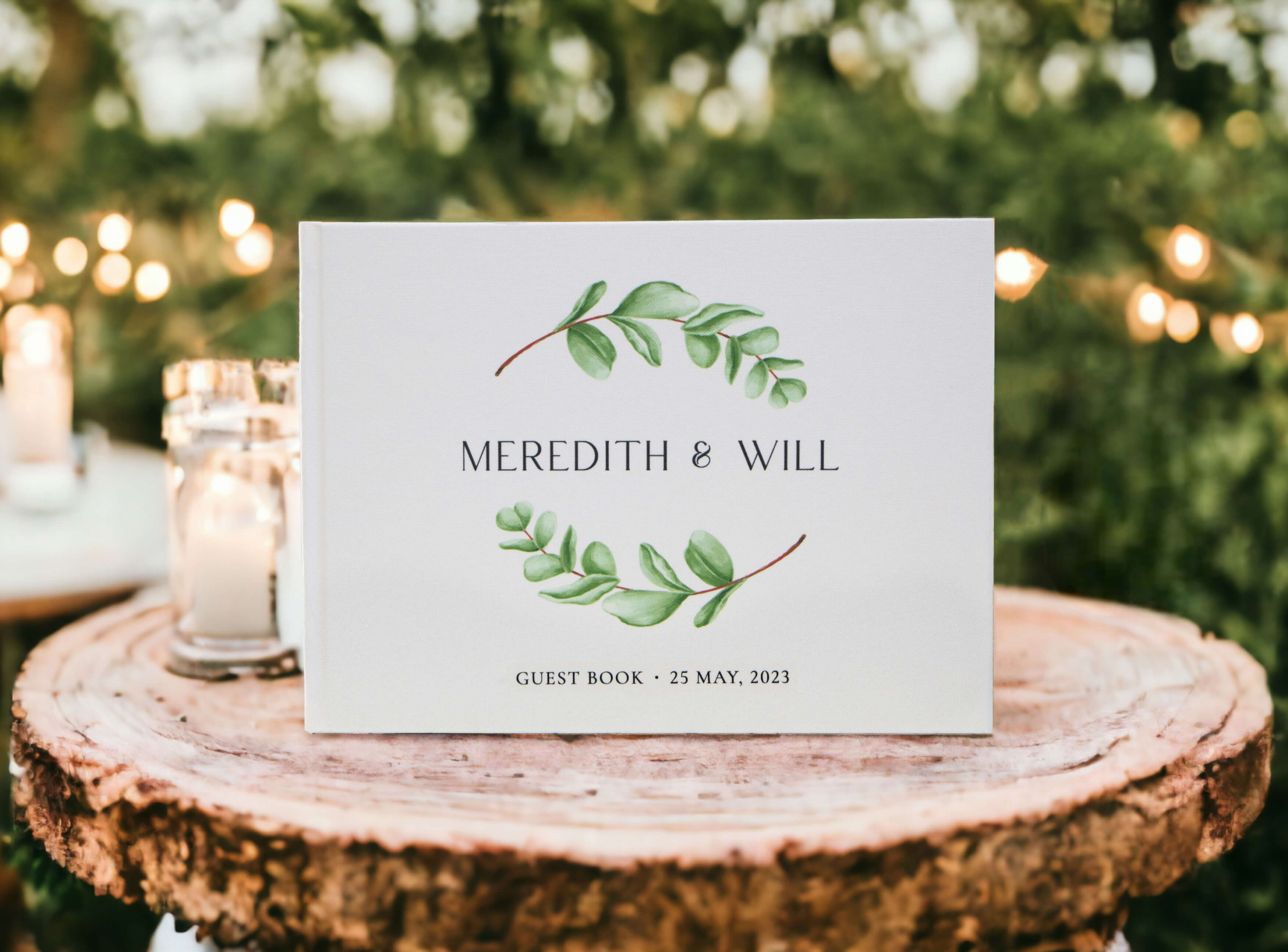 Foliage Border | Wedding Guest Book